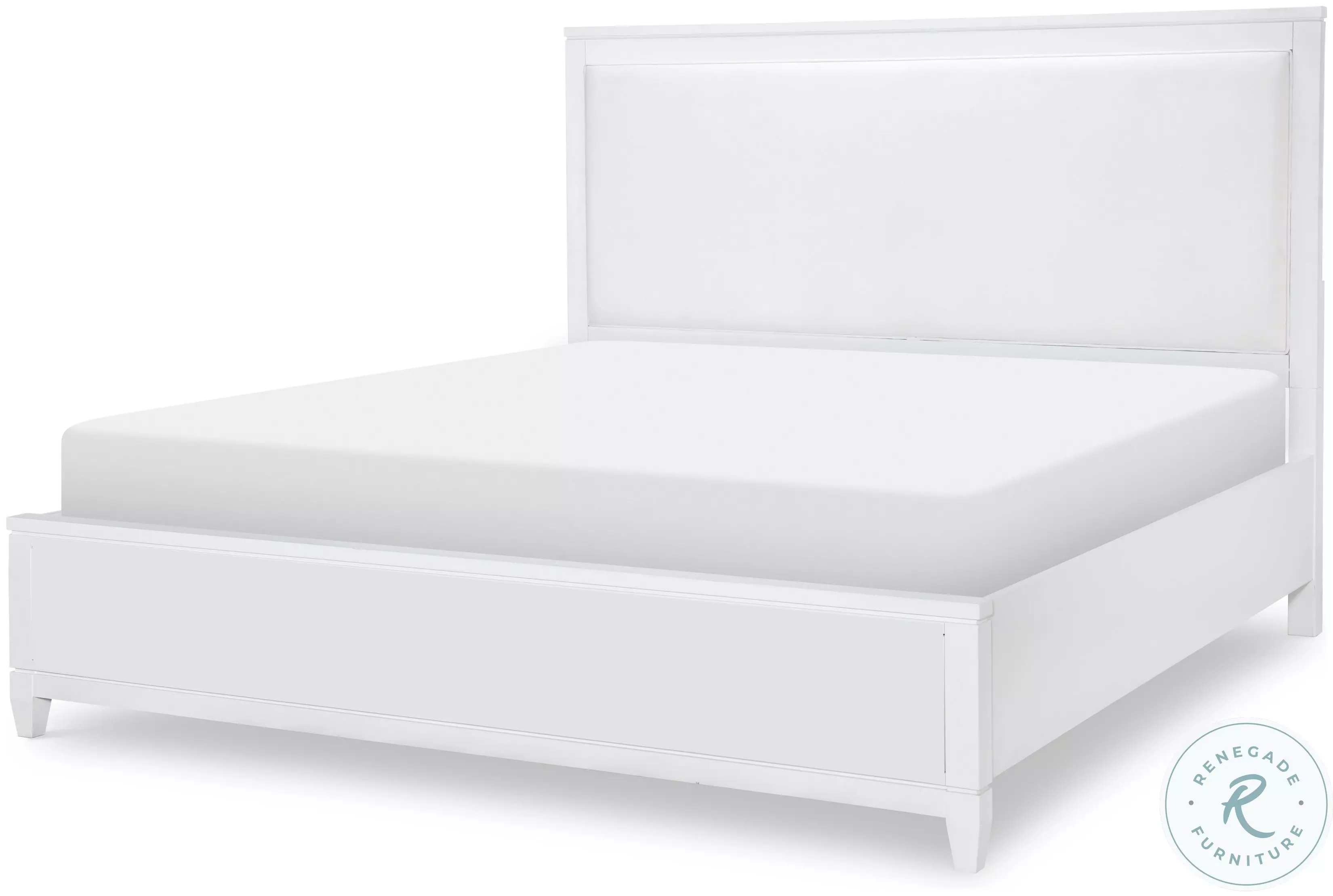 I*E様 Breed Bed Works 1/6 Summer time gir Summerland Pure White King Upholstered Panel Bed From Legacy