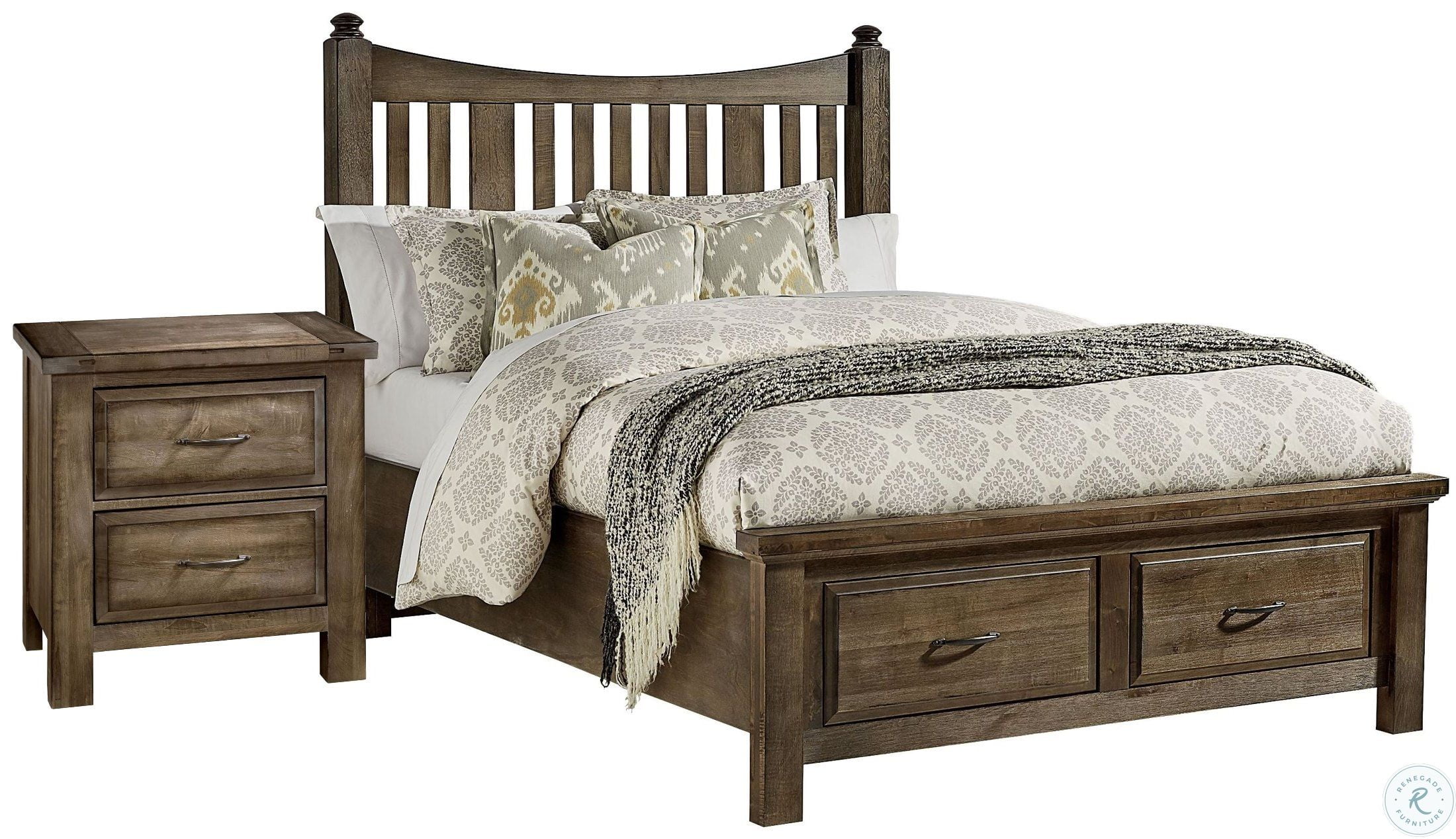 Maple Road Maple Syrup Poster Storage Bedroom Set from Vaughan Bassett ...