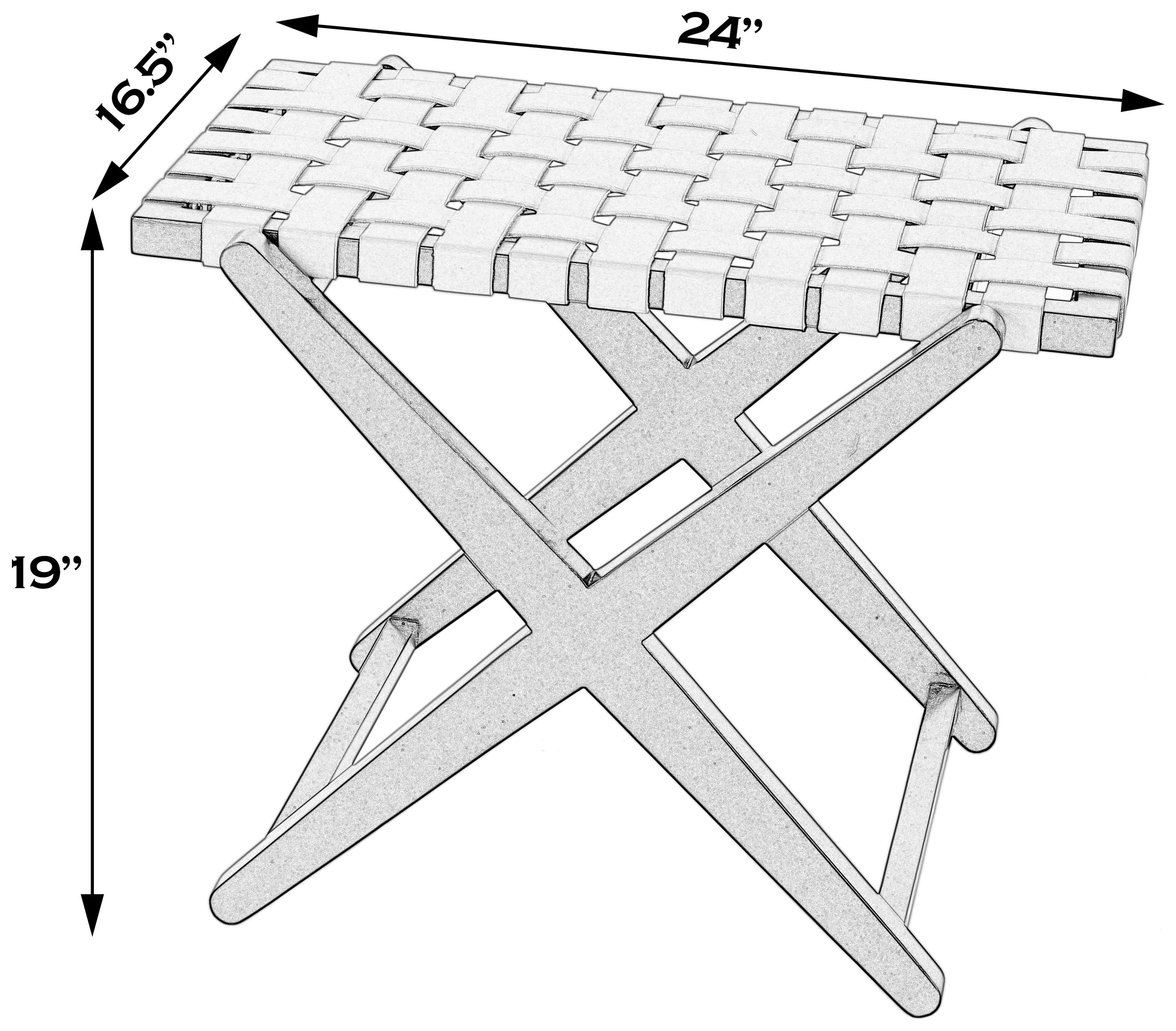 Cipriani Orange and Black 24" Luggage Rack
