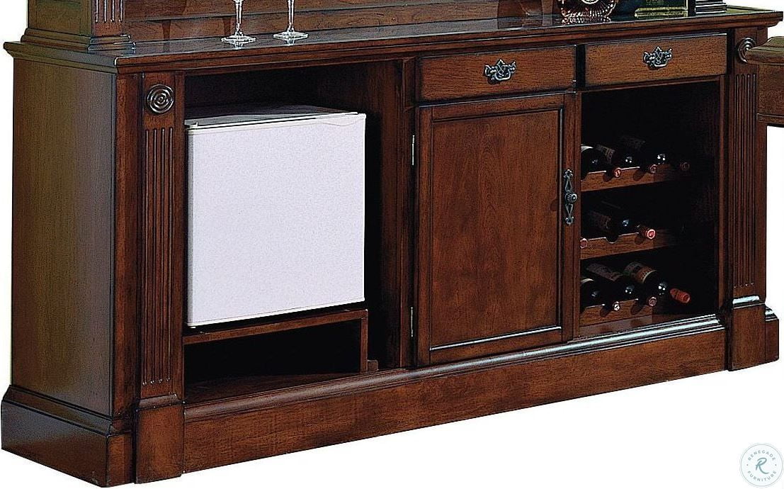 Monticello Distressed Walnut Back Bar from ECI Furniture Coleman