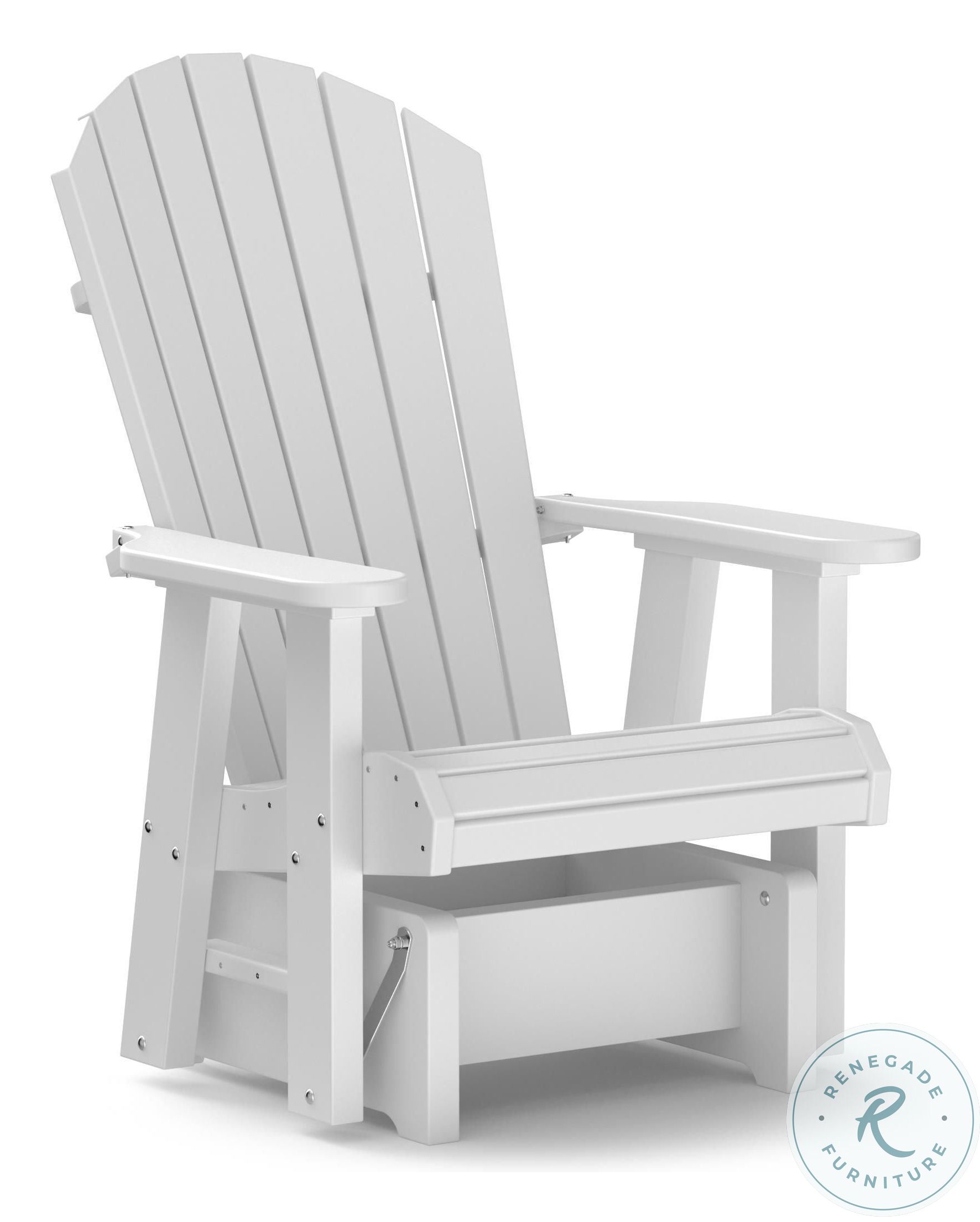 barcalounger patio furniture on Bright White Outdoor Fanback Swivel Glider From Daybreak Coleman Furniture