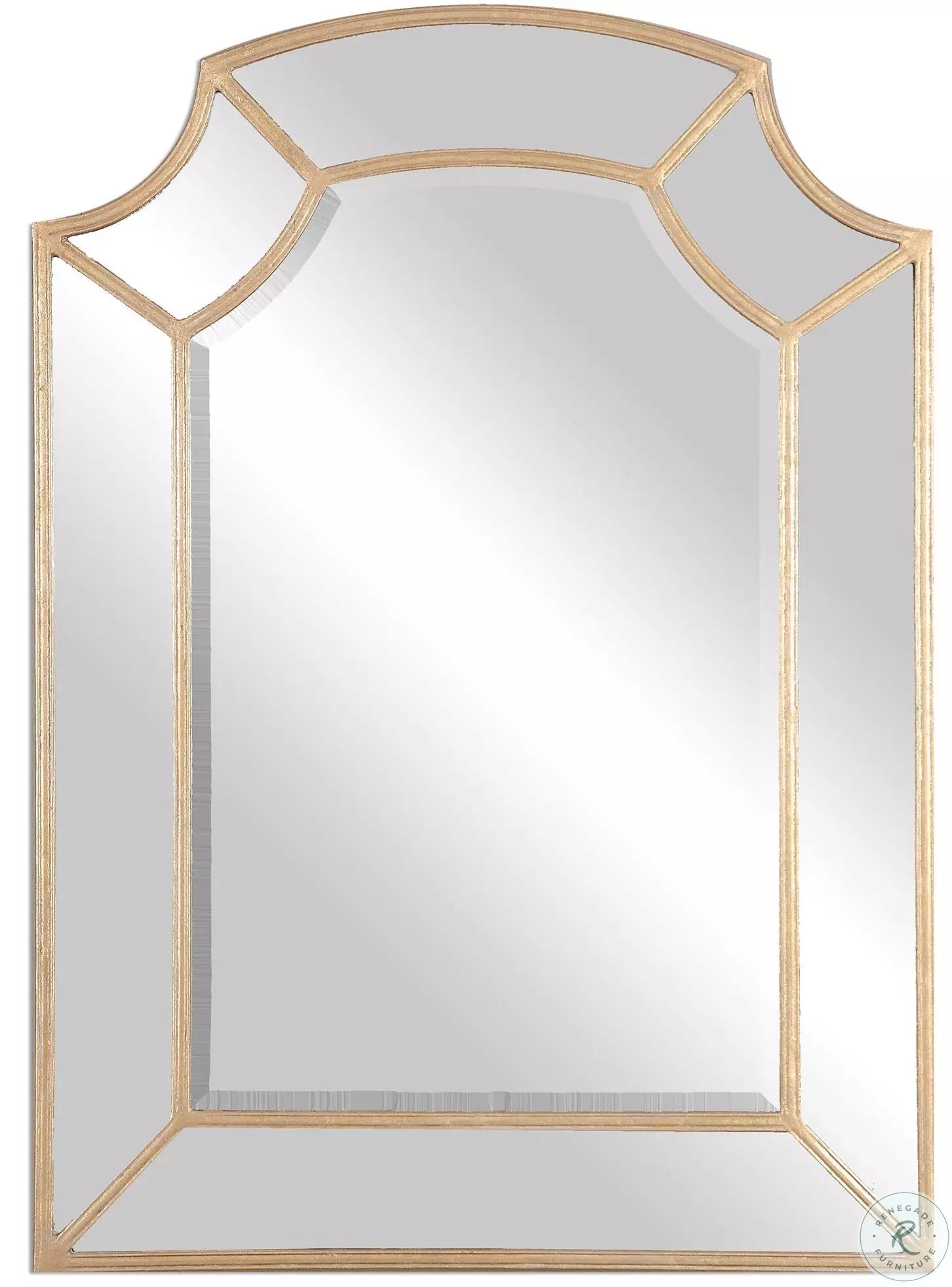 Francoli Gold Arch Mirror from Uttermost (12929) | Coleman Furniture