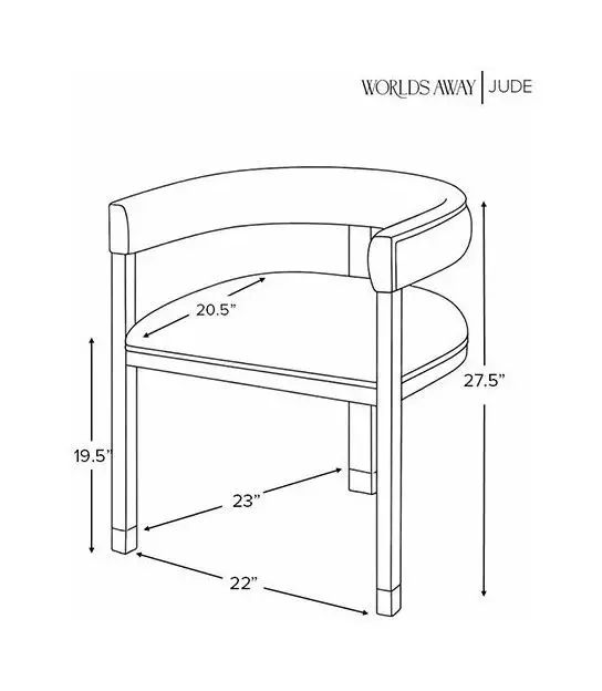 Jude White Linen Modern Chair With Matte Burl Wood Frame