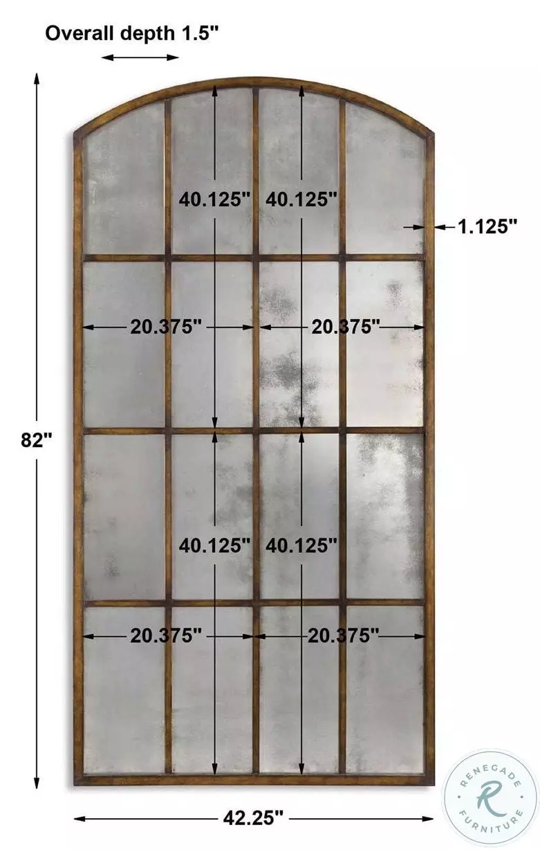 Weyland Warm Bronze Floor Mirror