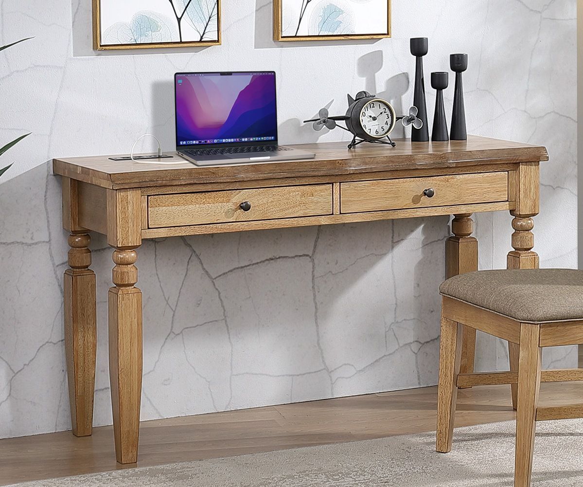 Logans Edge Brown Rectangular Sofa Table and Desk from ECI