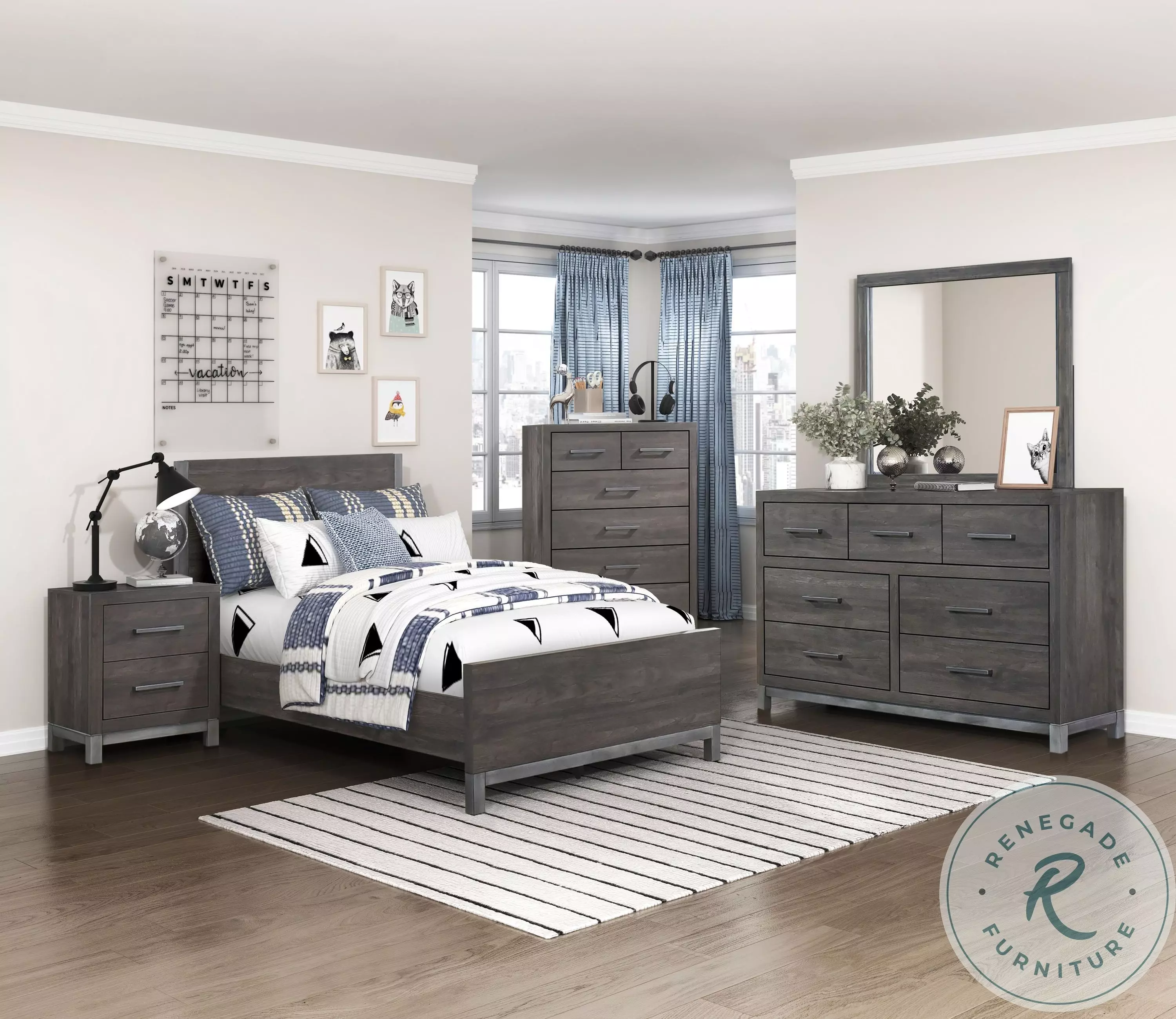 Dreamer∬GALLERY Zephyr Youth Panel Bedroom Set from Homelegance | Coleman