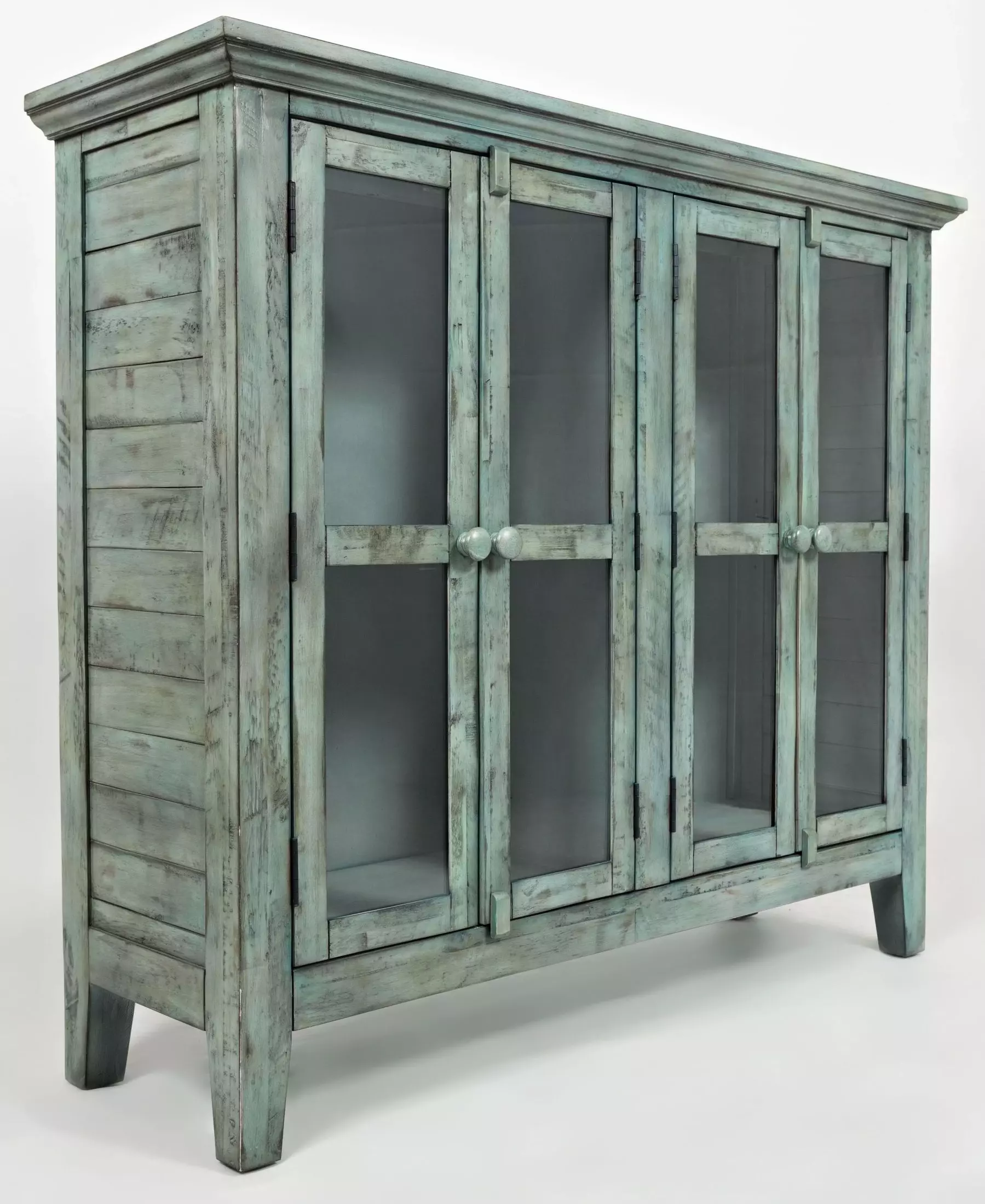 Rustic Shores Surfside 4 Door Accent Cabinet