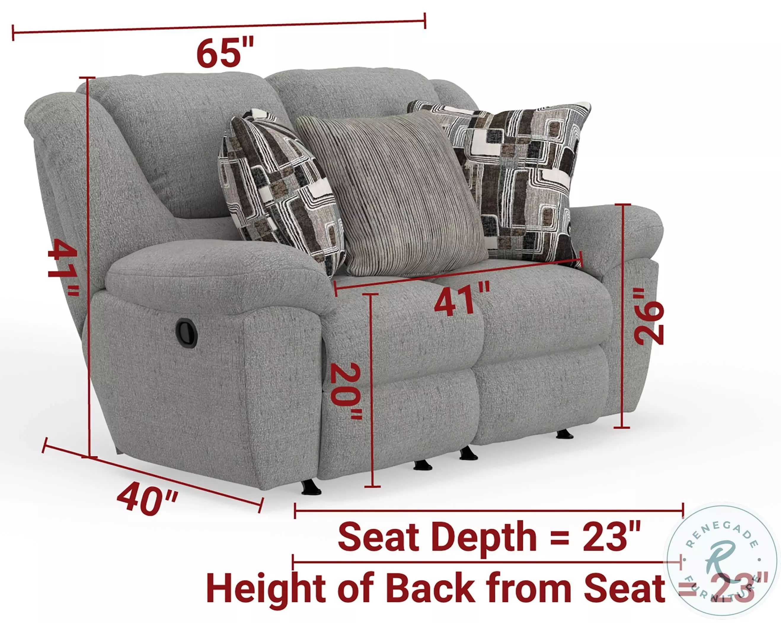 Trifecta Nature Dual Rocking Reclining Loveseat From Catnapper