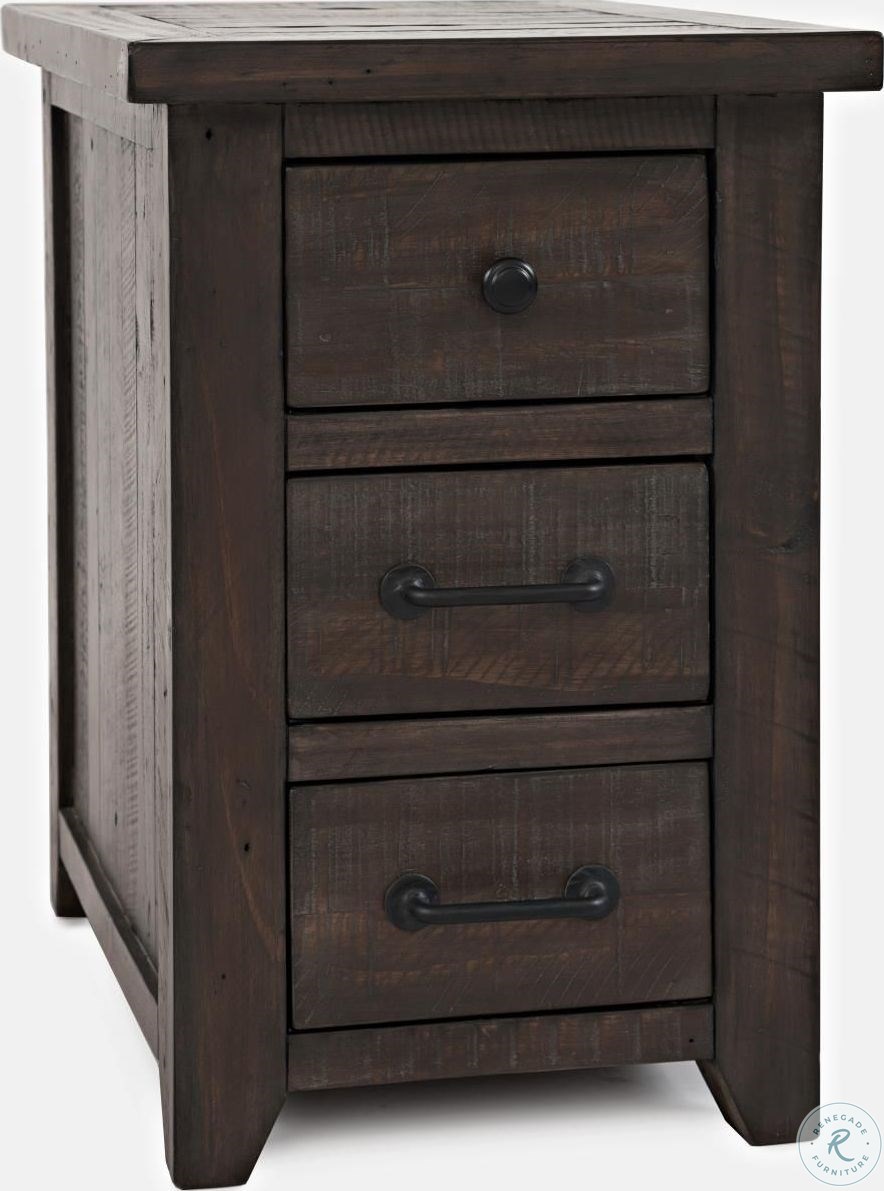 Madison County Barnwood Harris Power Chairside Table from Jofran