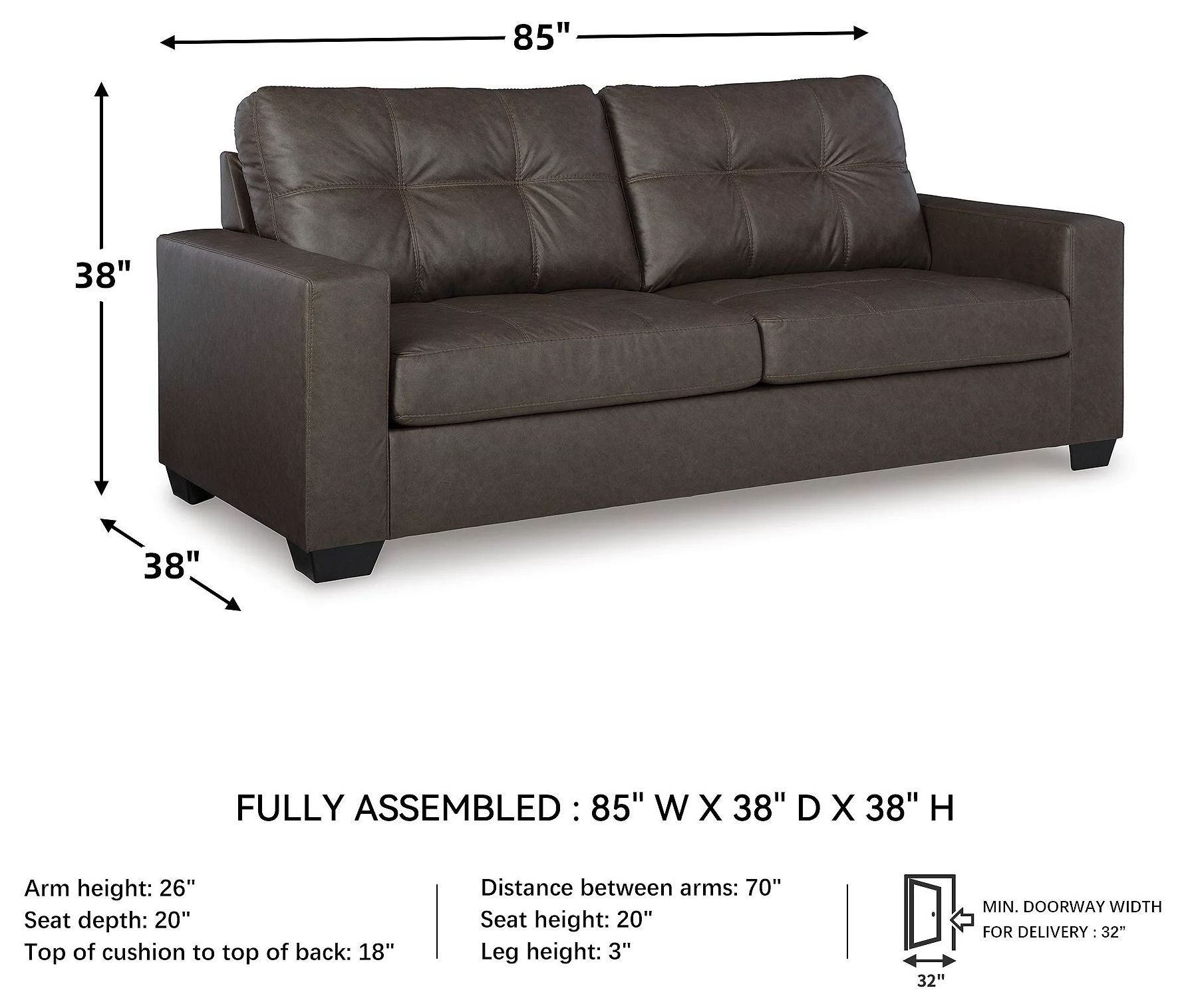 Barlin Mills Umber Sofa