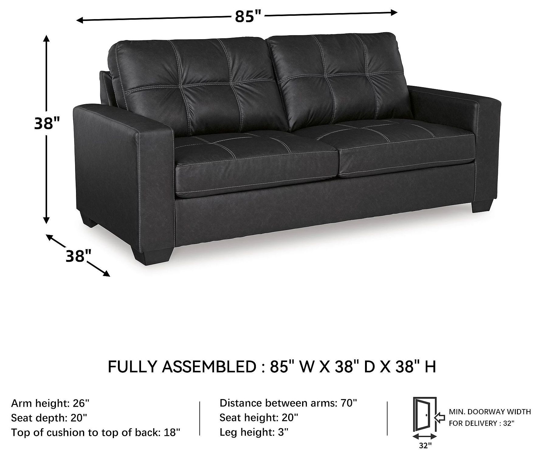 Barlin Mills Carbon Sofa