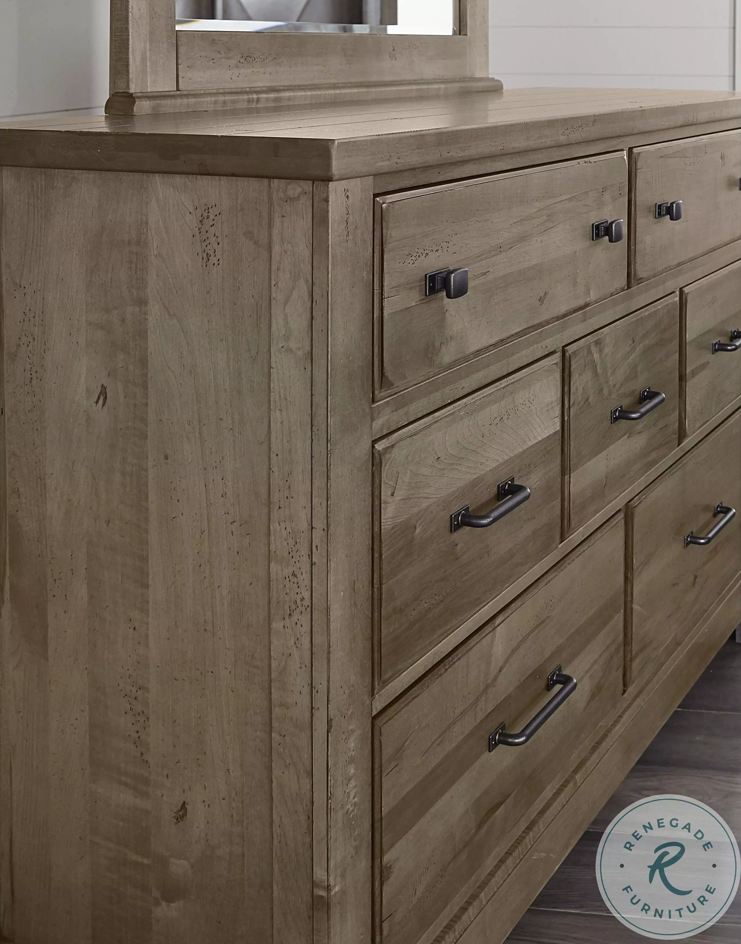 Cool Rustic Stone Grey 7 Drawer Dresser From Home Gallery Stores | Home  Gallery Stores