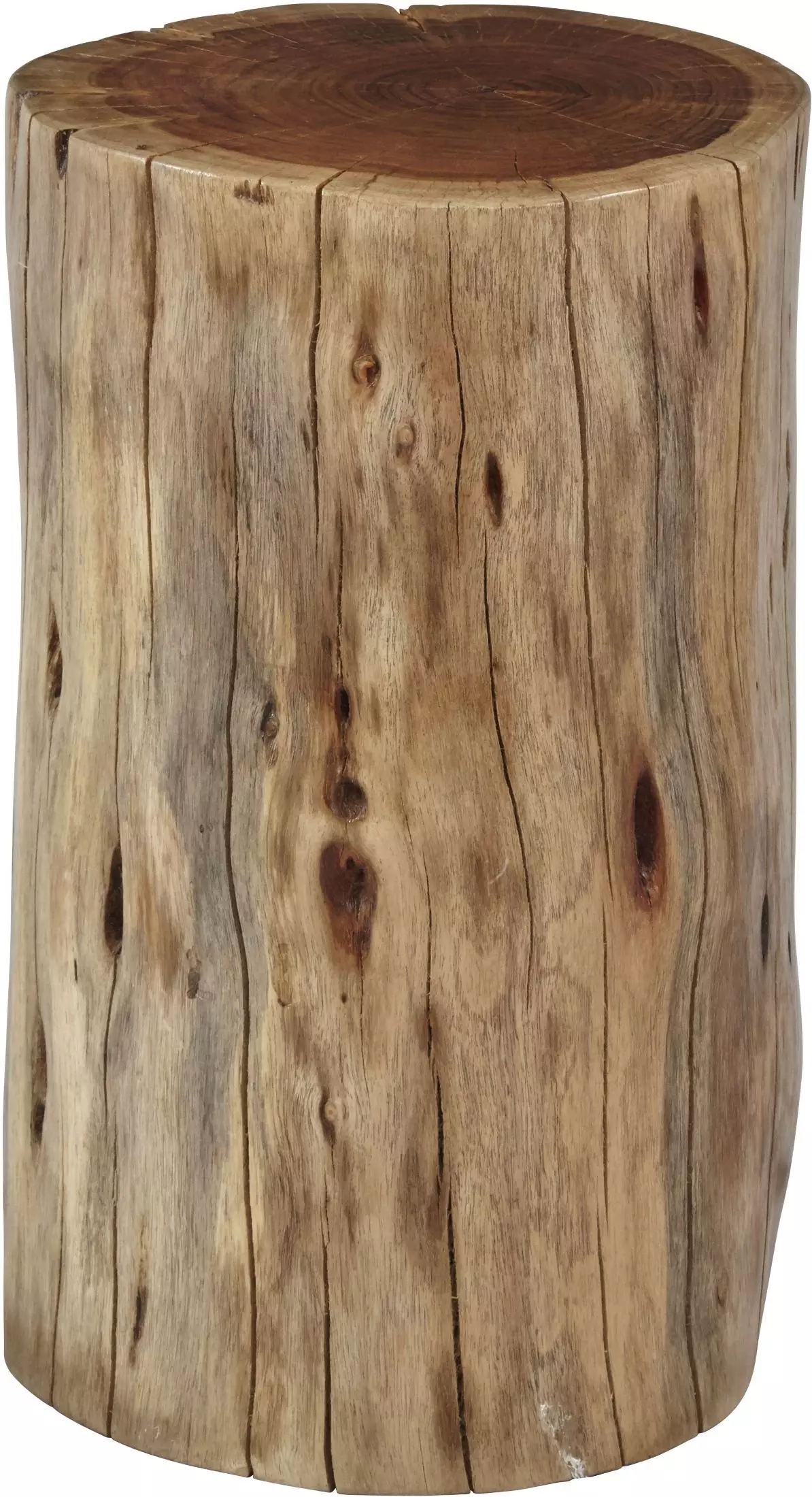 Global Archive Hardwood Stump Accent Table from Jofran | Coleman