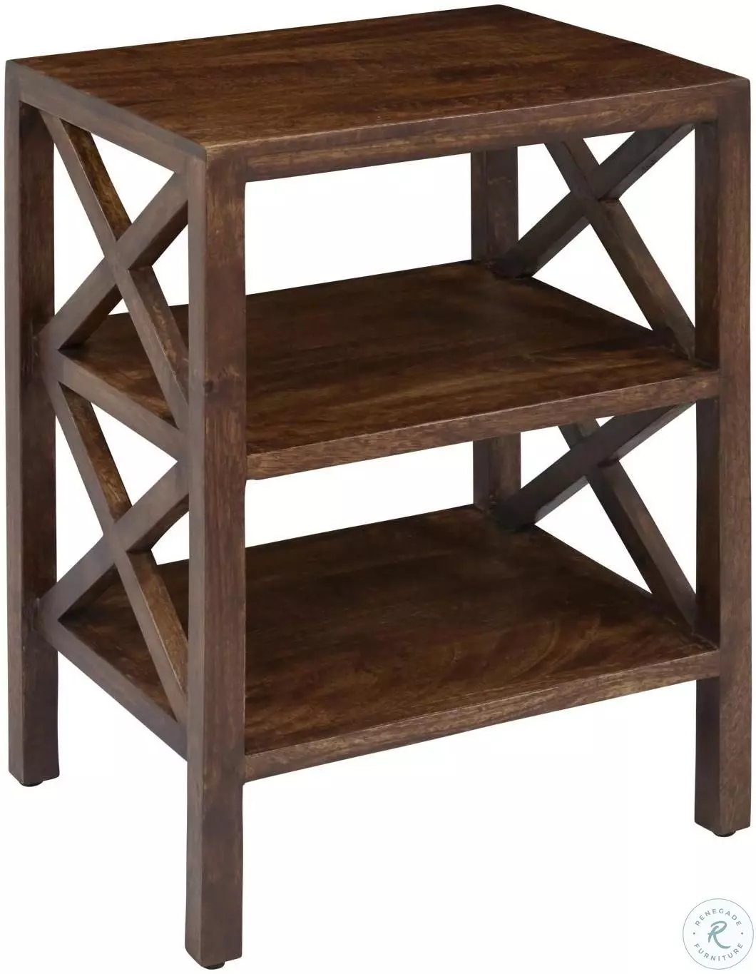 Global Archive Chestnut X Side Accent Table From Home Gallery