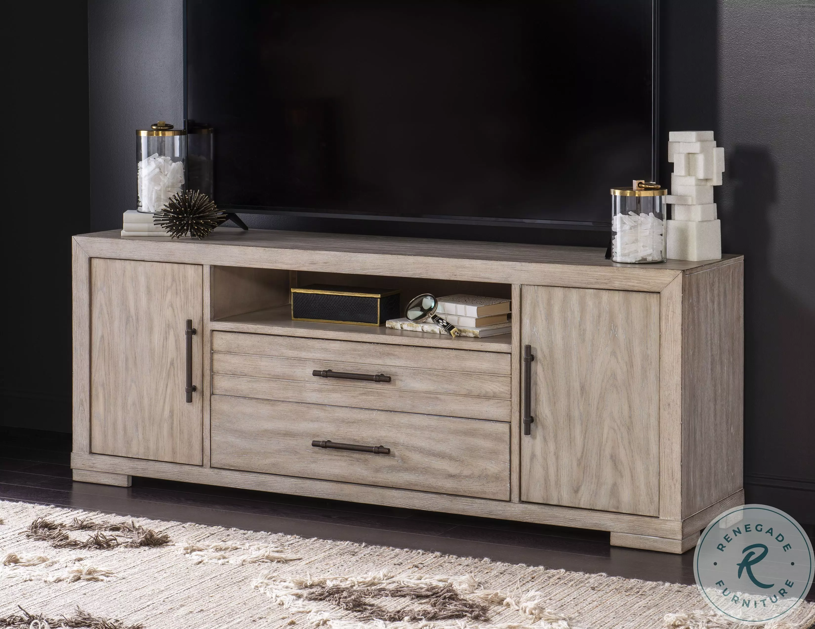 Westwood Light Weathered Oak TV Stand From Home Gallery Stores 