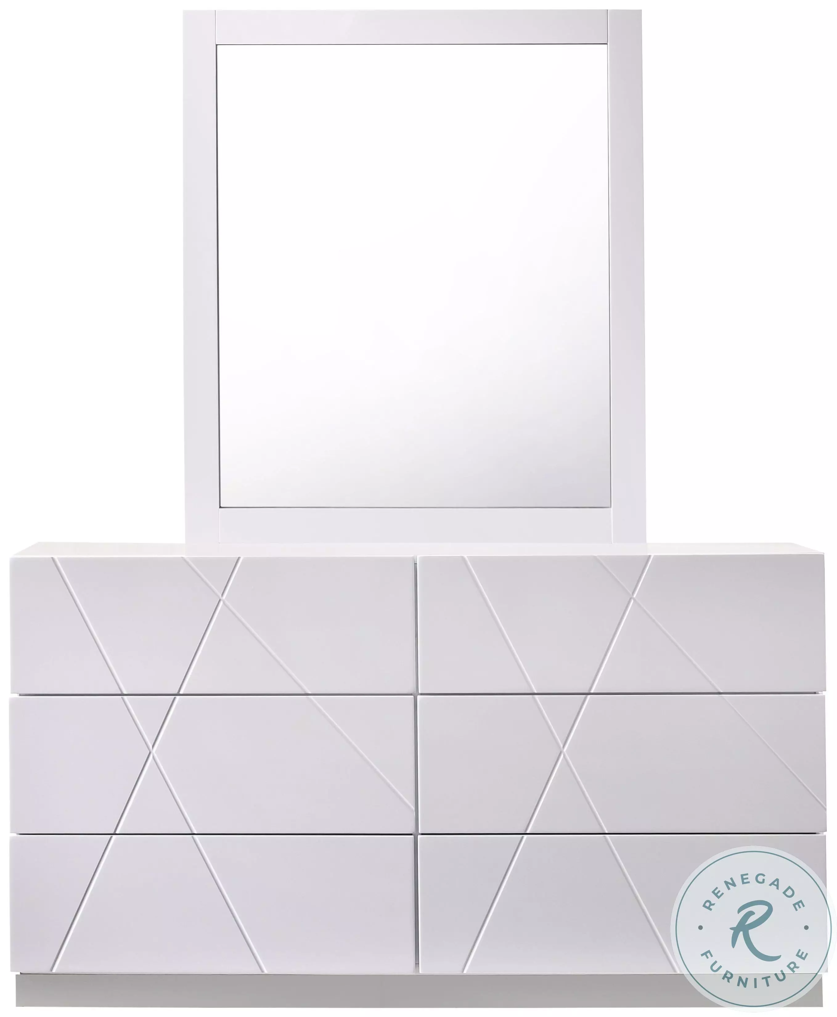 Naples White Lacquer Platform Bedroom Set from J&M (17686-Q