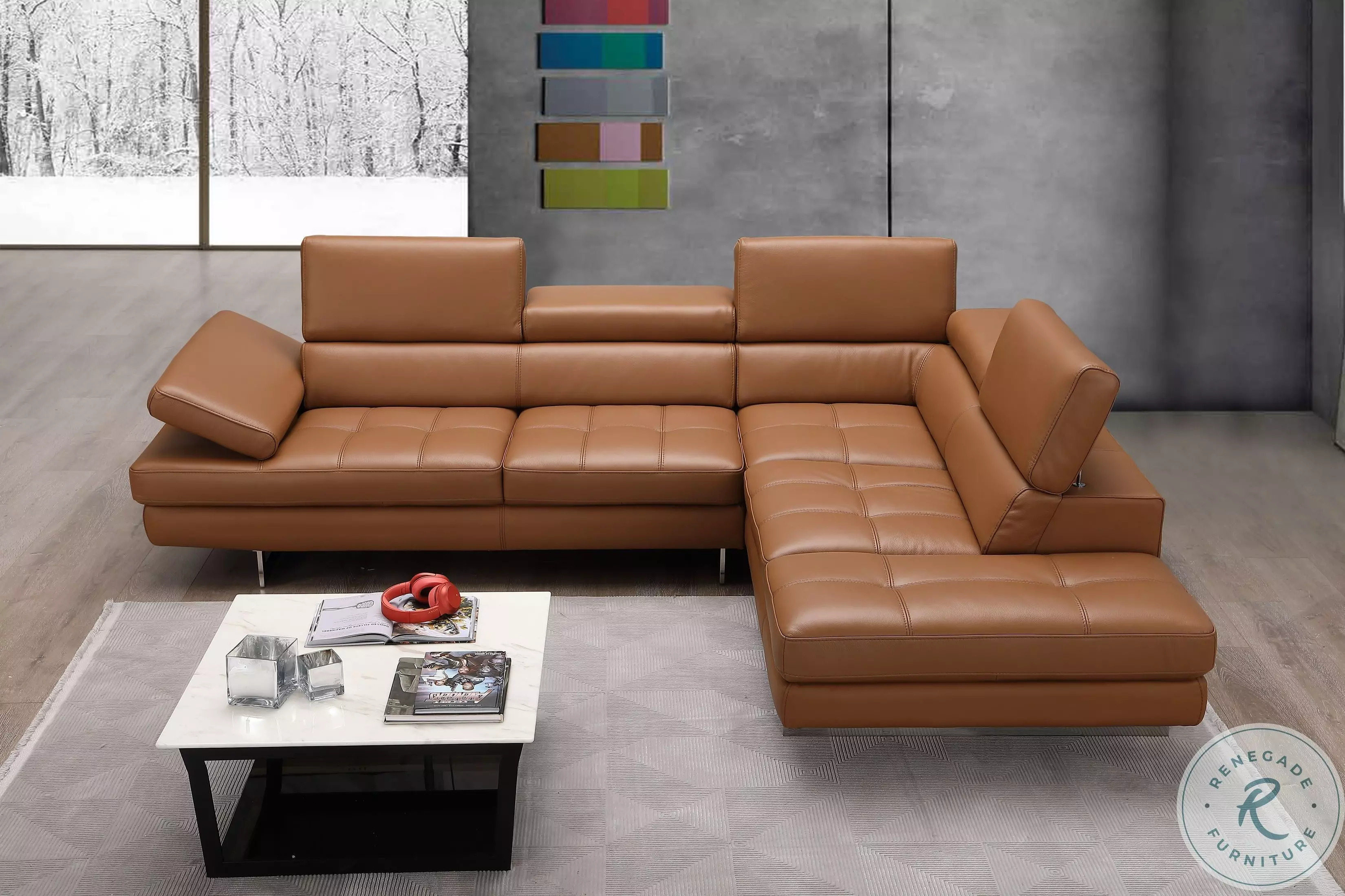 A761 Caramel Sectional From JNM | Coleman Furniture