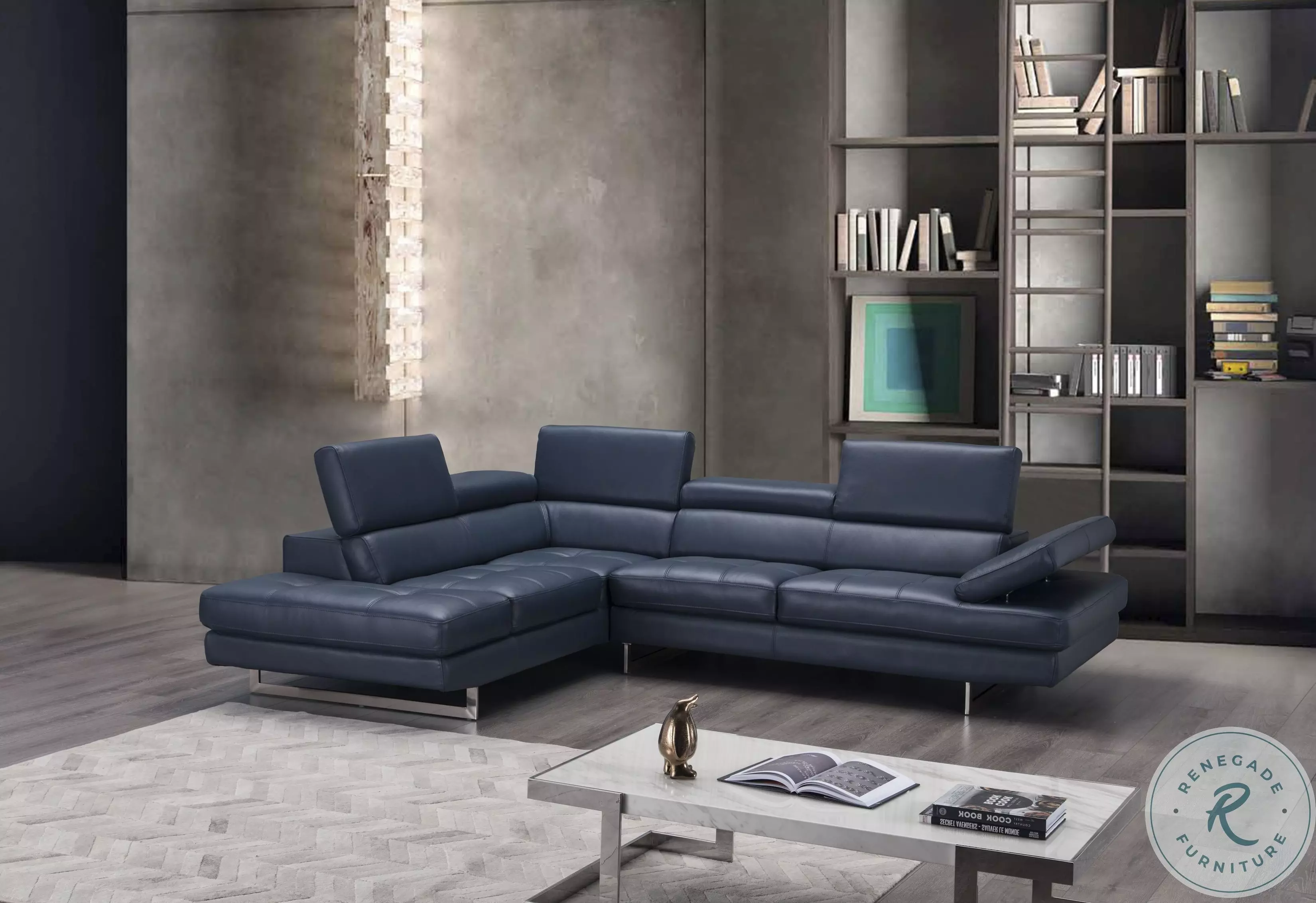 A761 Blue Sectional From JNM | Coleman Furniture
