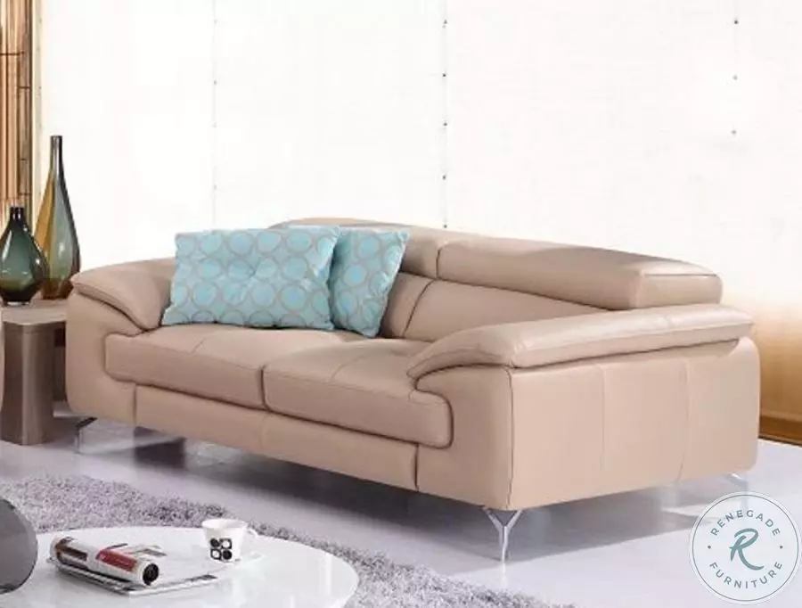 A973b Peanut Italian Leather Sofa From Home Gallery Stores | Home