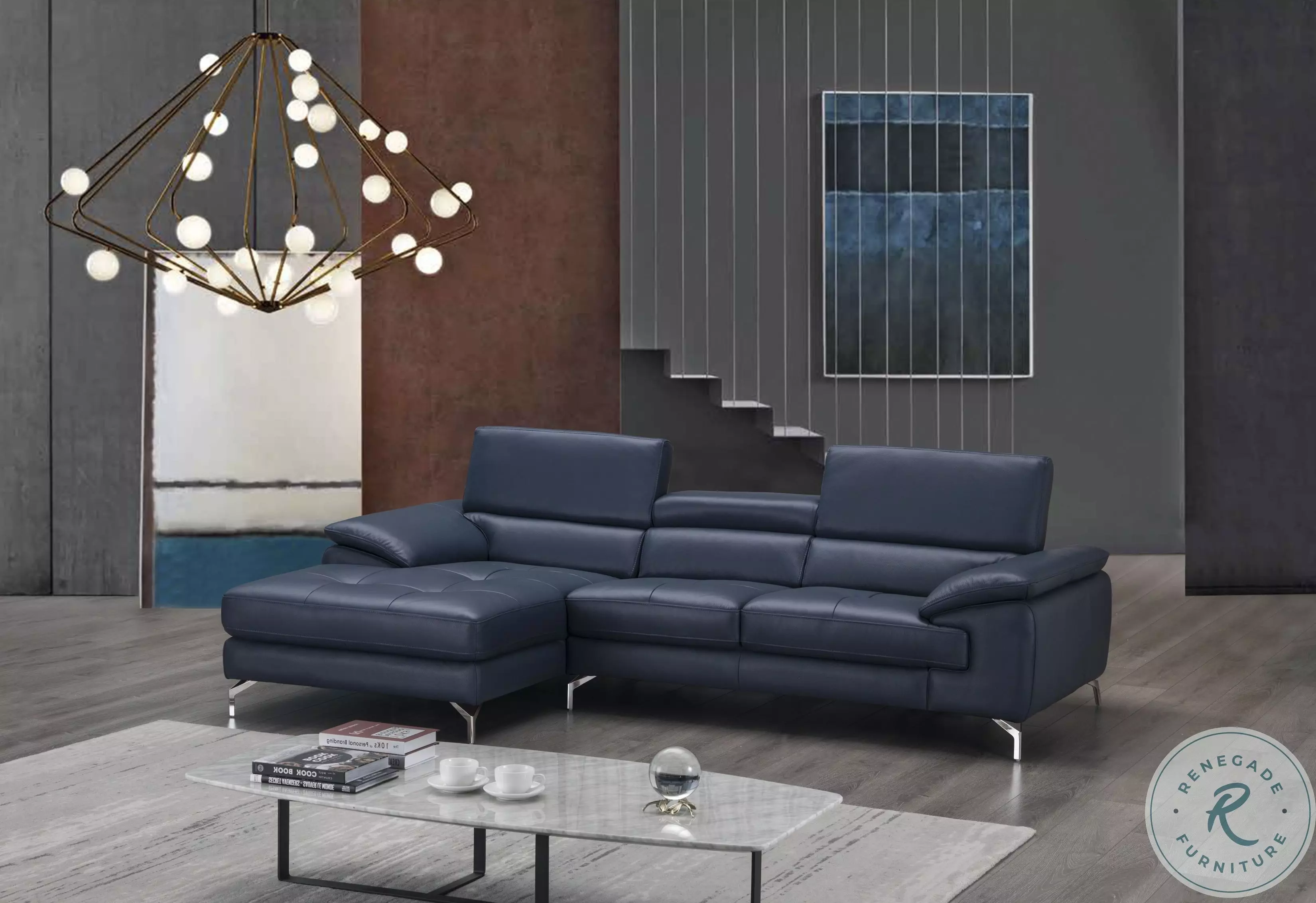 A973b Blue Sectional From JNM | Coleman Furniture