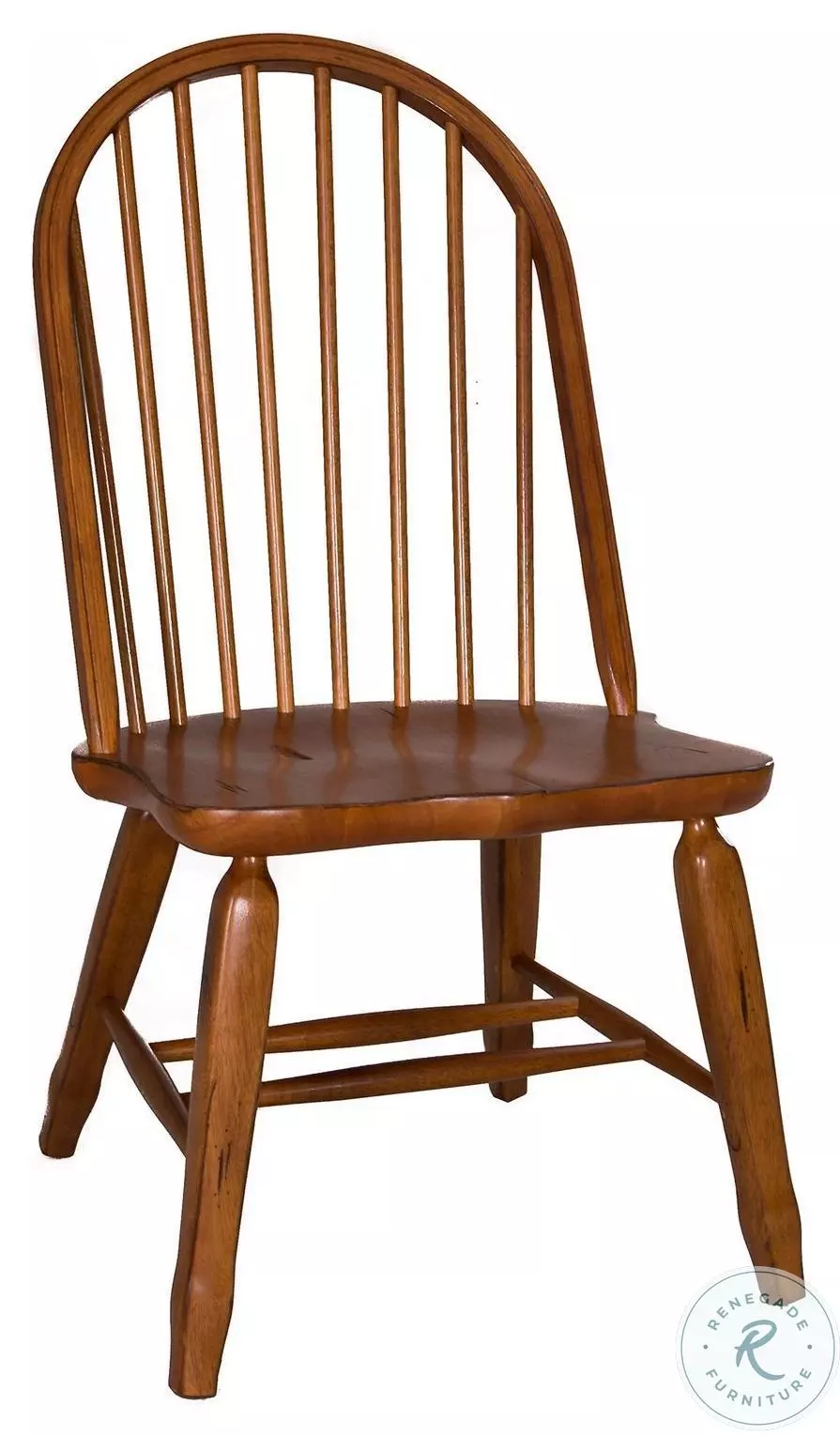 Treasures Rustic Oak Bow Back Side Chair Set of 2 from Liberty