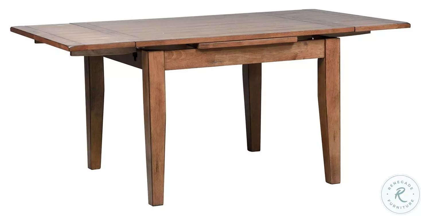 ★mi★ColemanNaturalWoodRollTable 90 Heirlooms Rustic Oak Retractable Extendable Dining Room Set