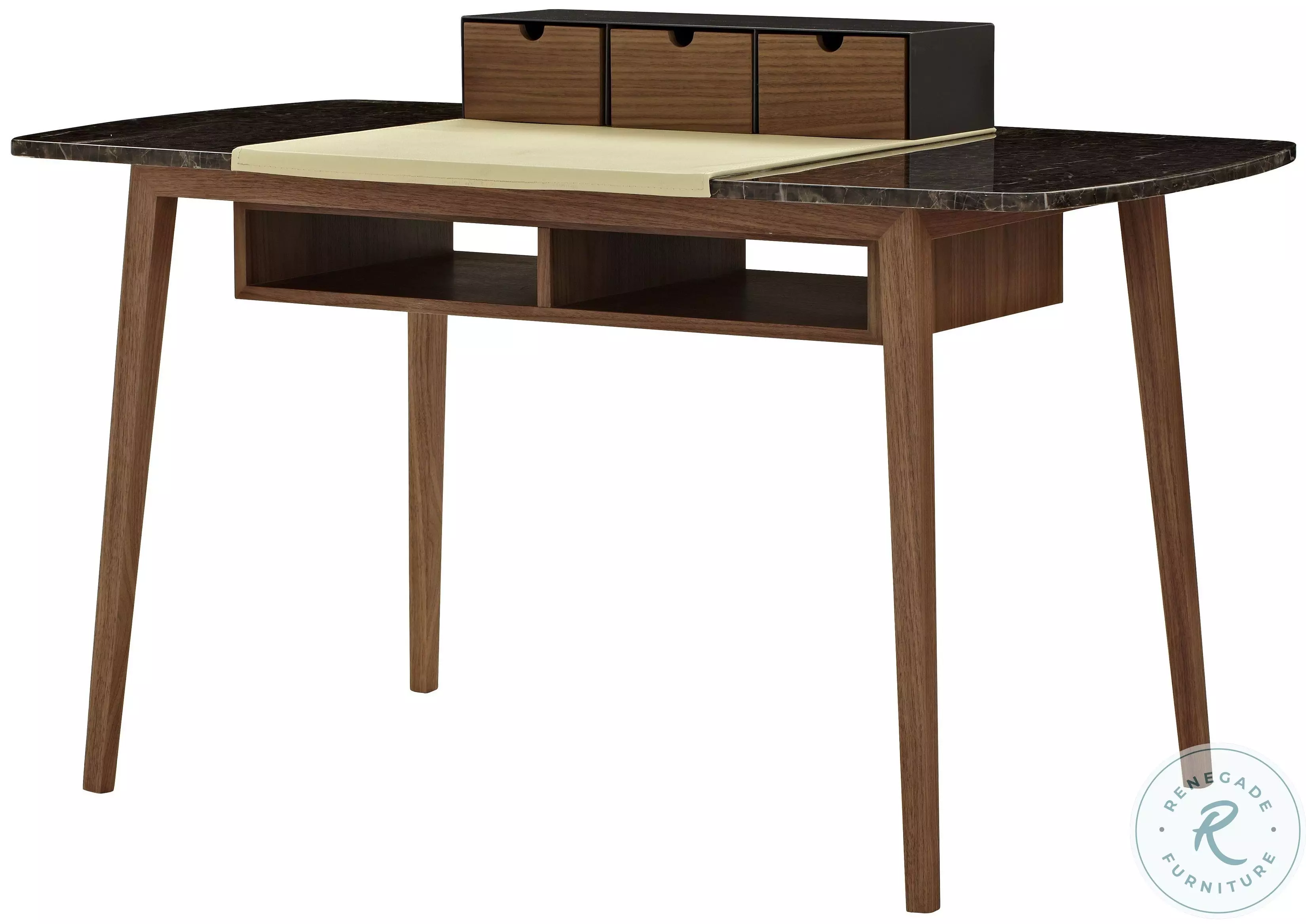 Dana Modern Baltic Brown Office Desk from J&M (18077) | Coleman