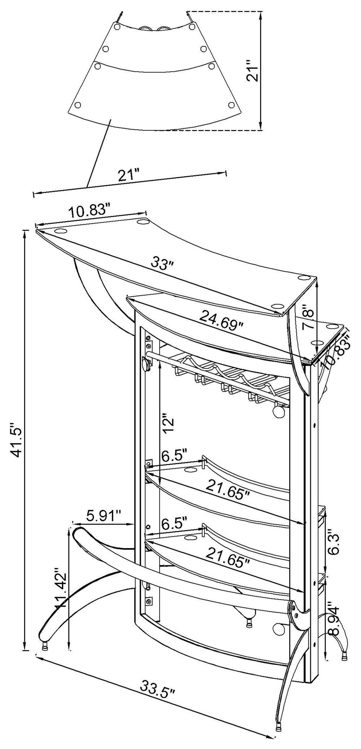 Dallas Smoked And Black Bar Unit