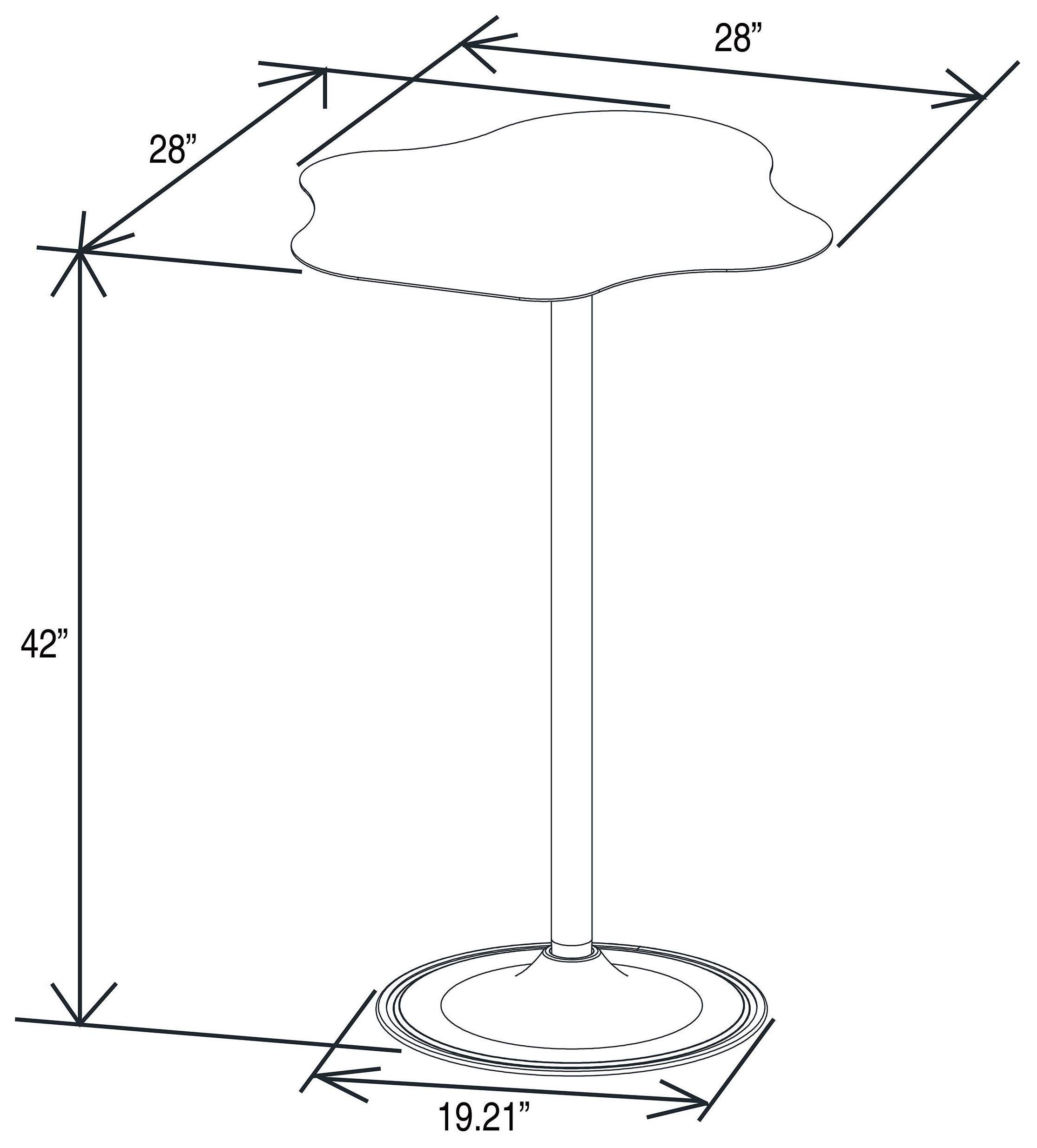 Keanu Black Bar Table