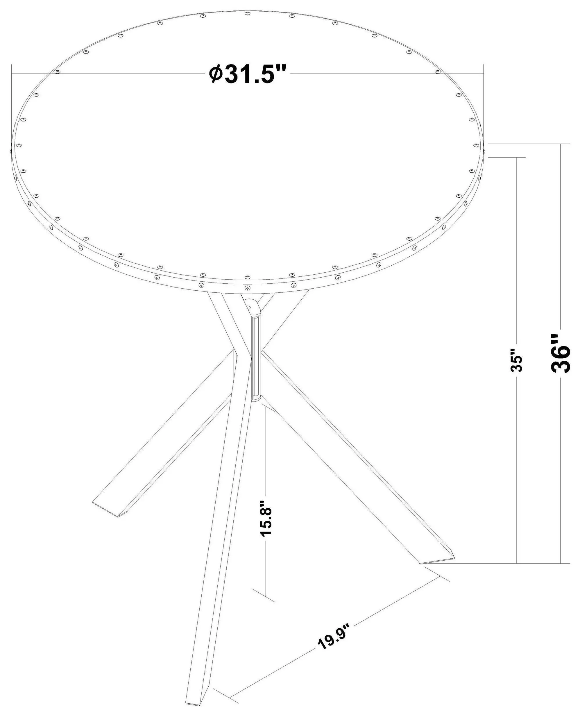 Kenzo Silver And Sandy Black Bar Table