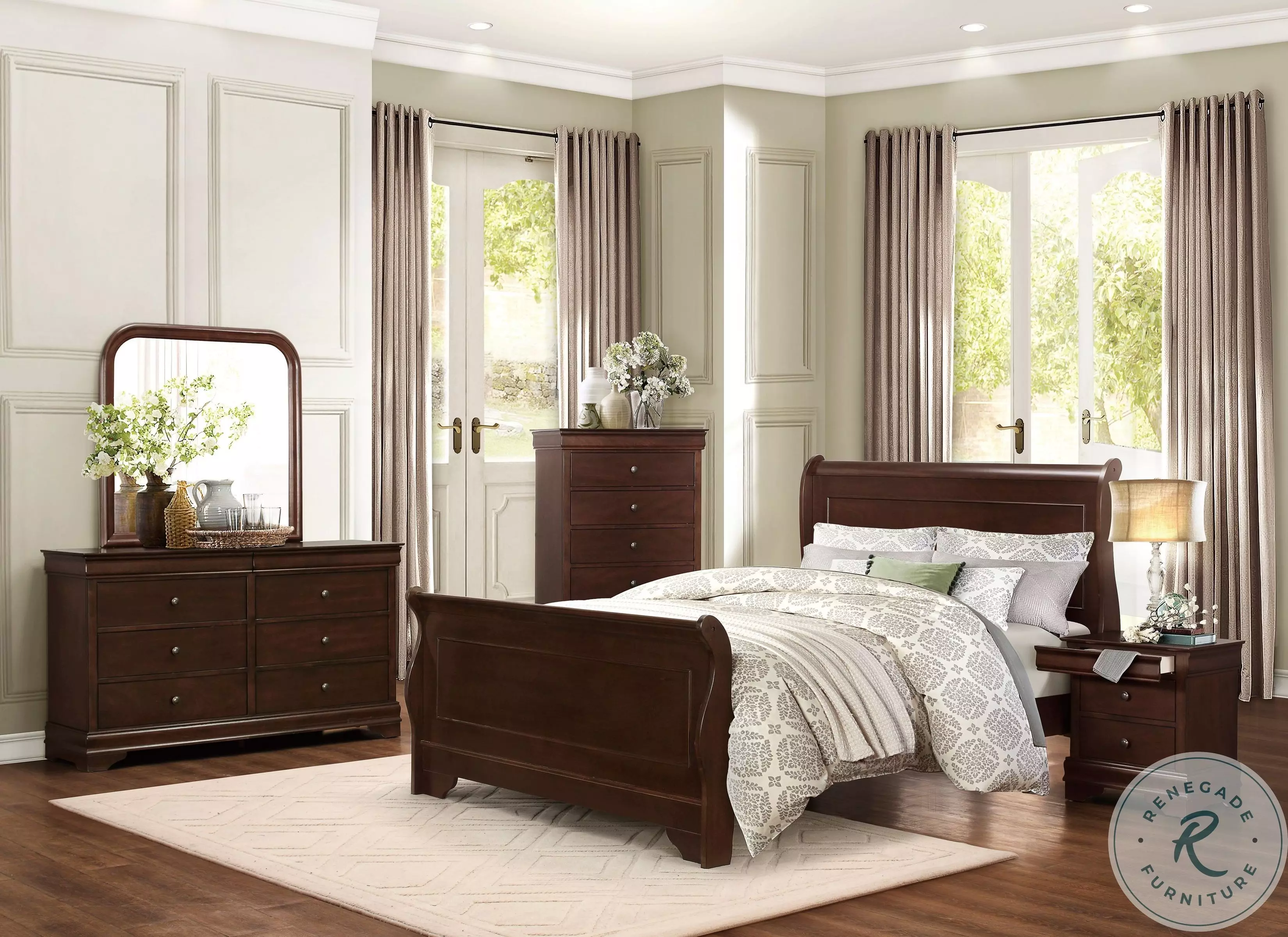 Abbeville Cherry Nightstand From Home Gallery Stores | Home