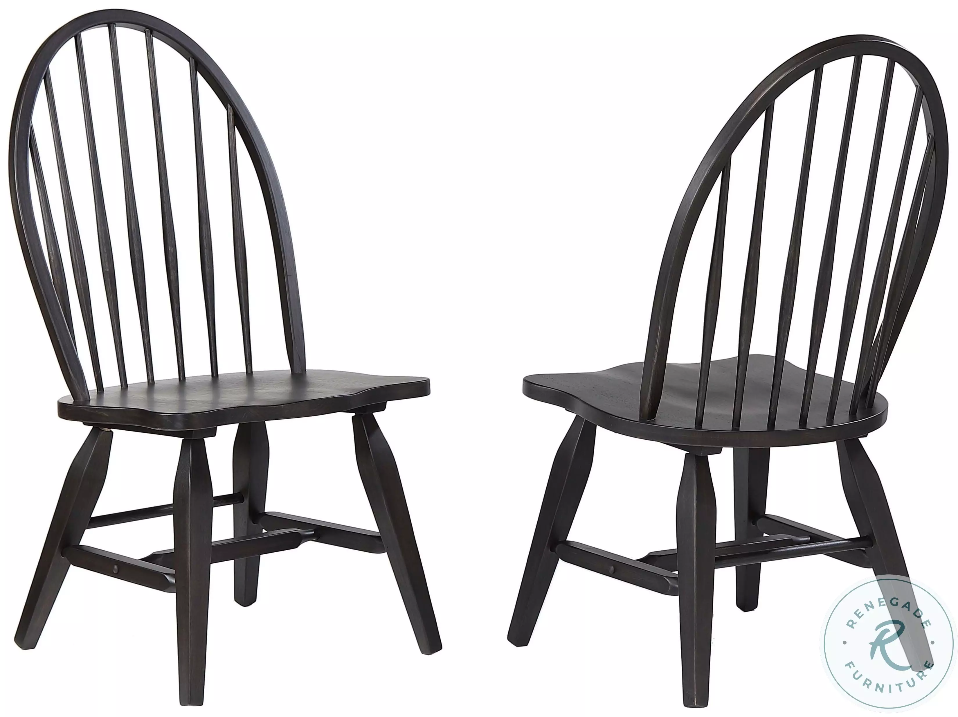 Ashford Black Large Bowback Side Chair Set Of 2 From ECI Furniture