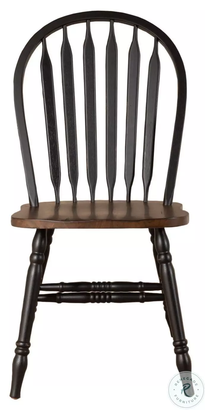 Carolina Crossing Black Windsor Side Chair Set of 2 from Liberty