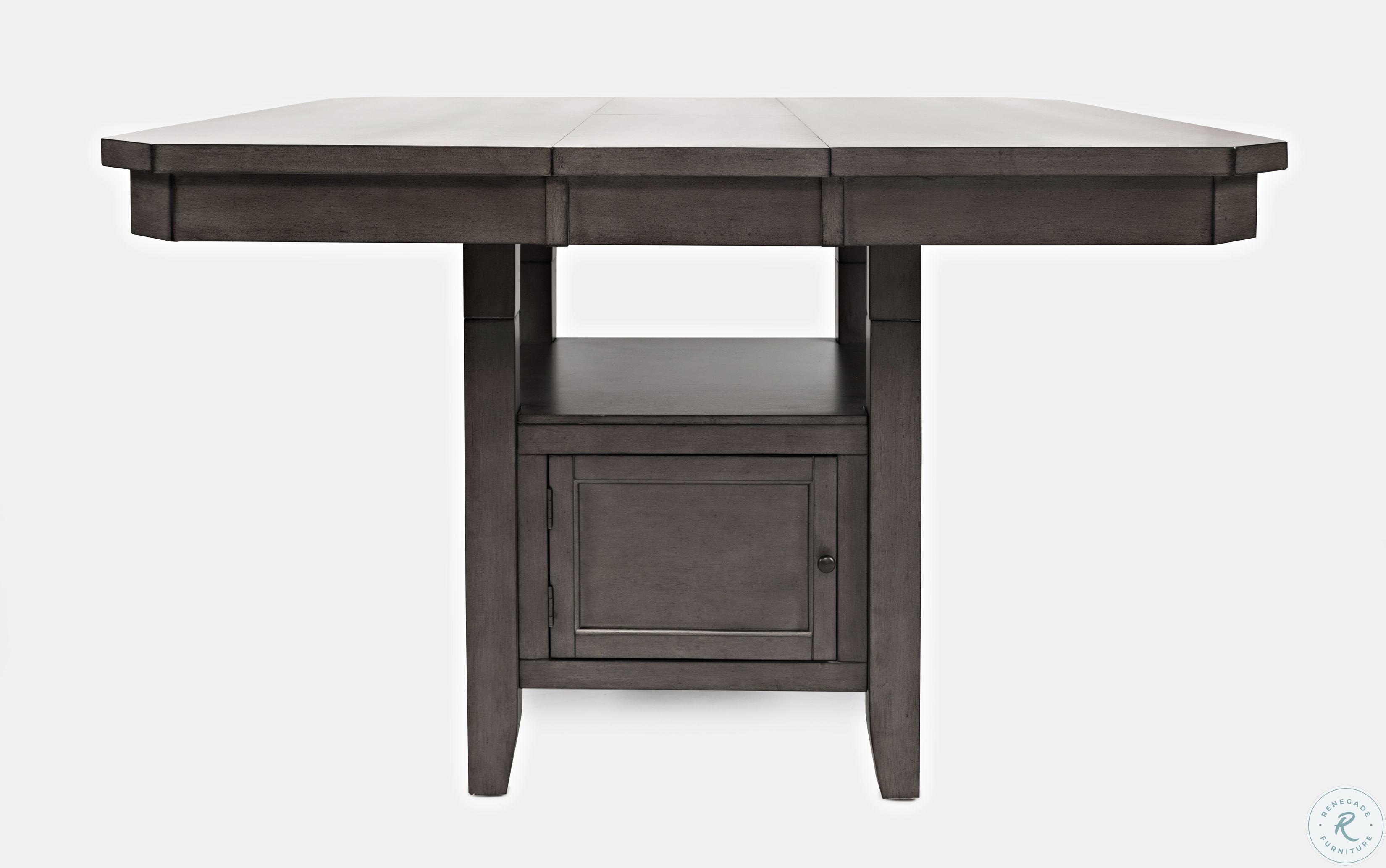 Manchester Grey Square Adjustable Extendable Storage Dining Table from Jofran Coleman Furniture