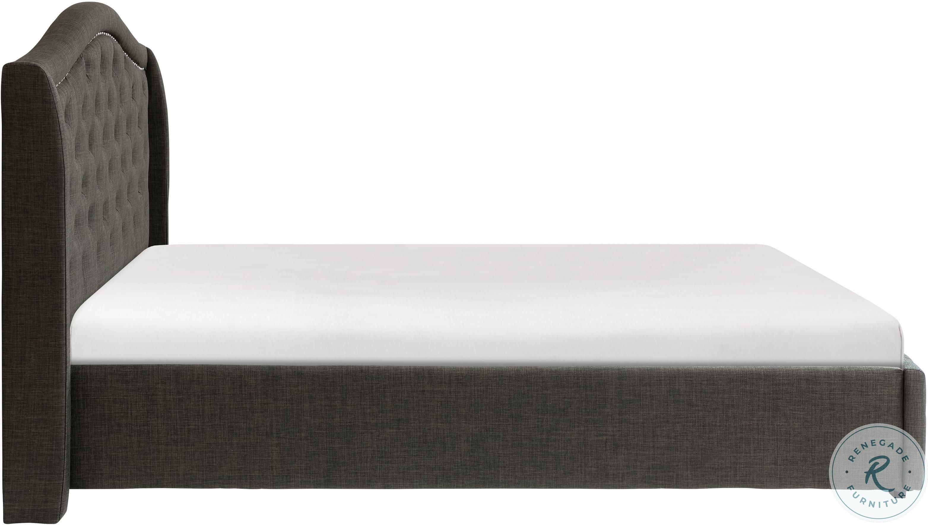 Bryndle Gray Cal. King Upholstered Platform Bed from Homelegance