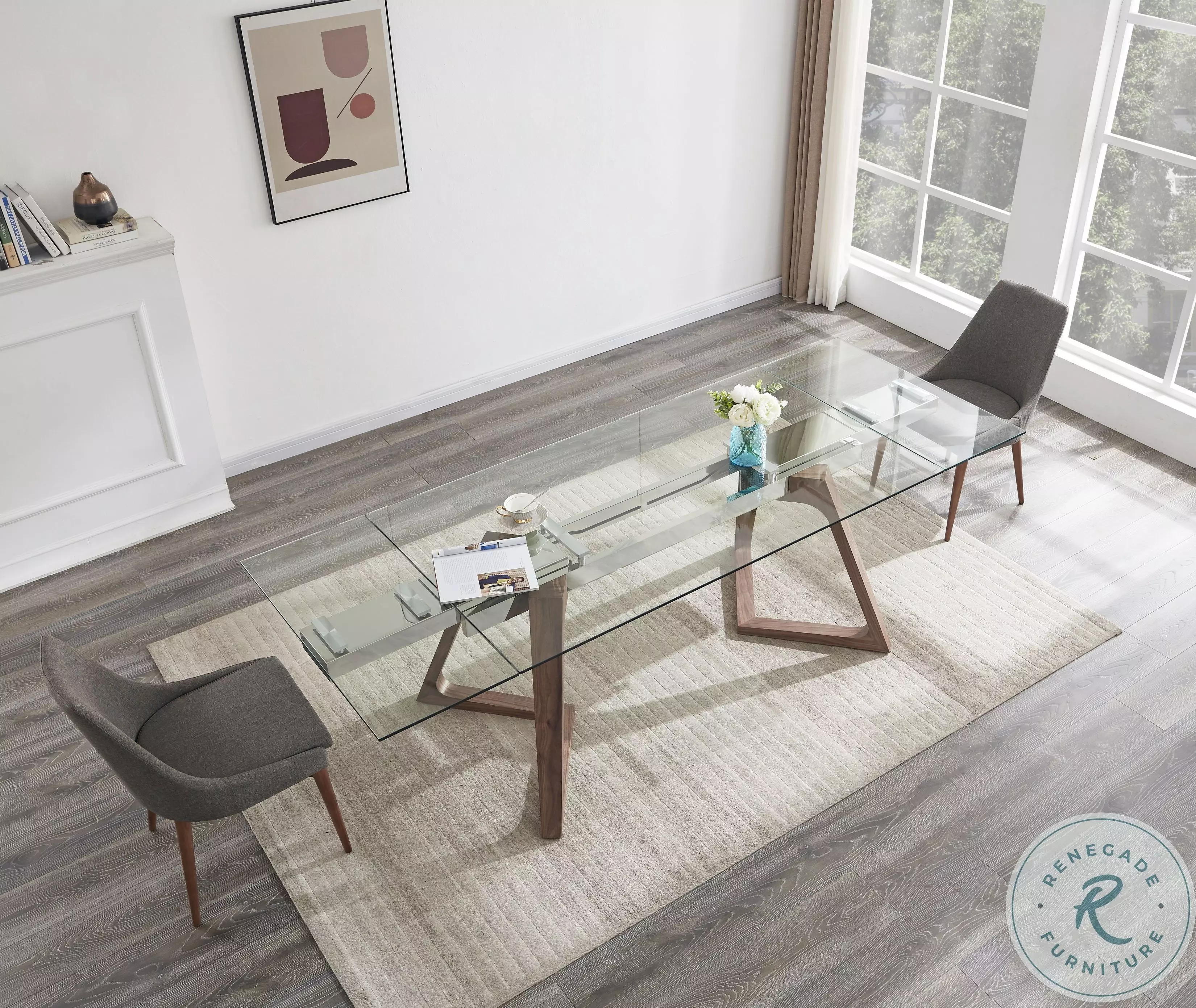 MC Class Chrome Extendable Dining Table From JNM | Coleman