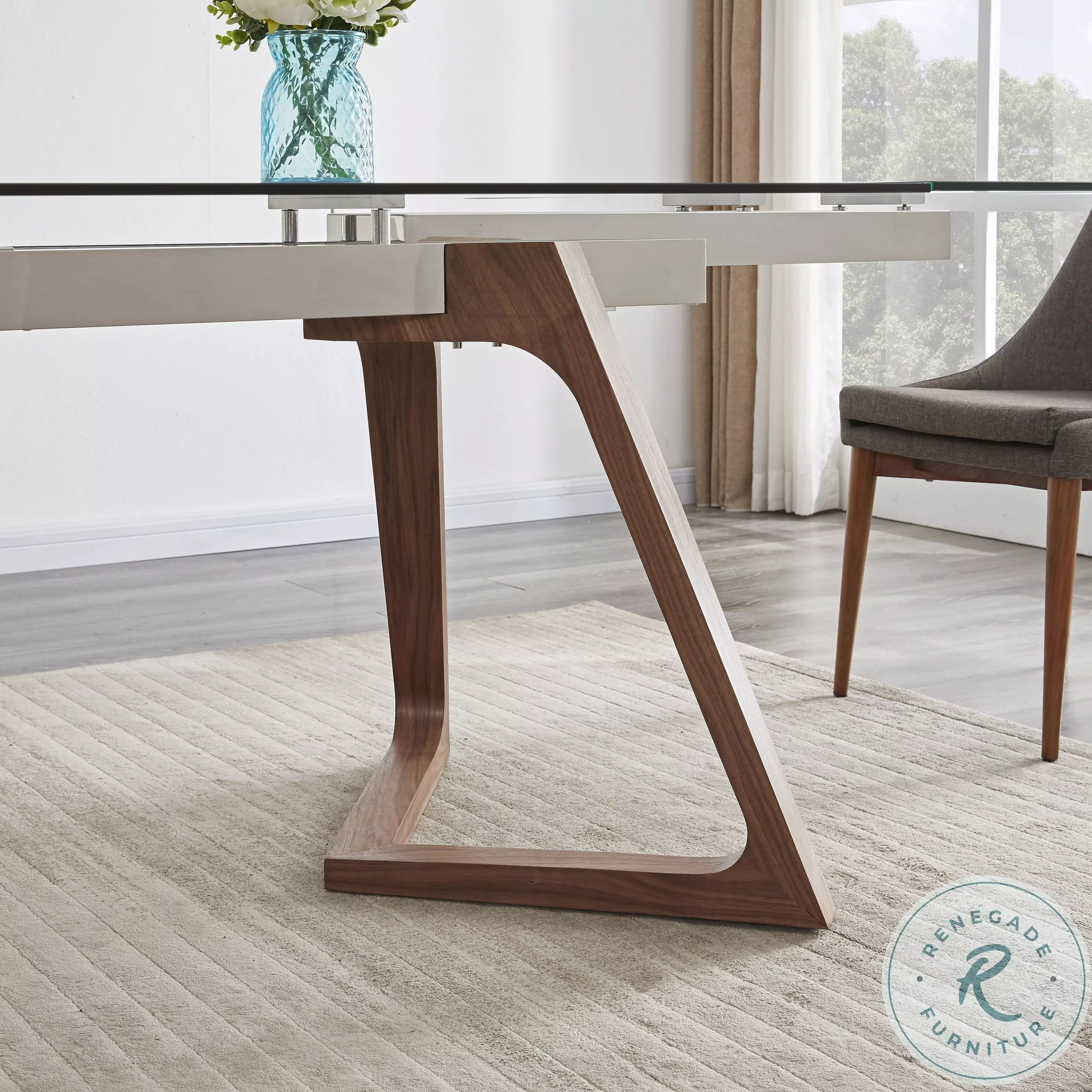 MC Class Chrome Extendable Dining Table From JNM | Coleman