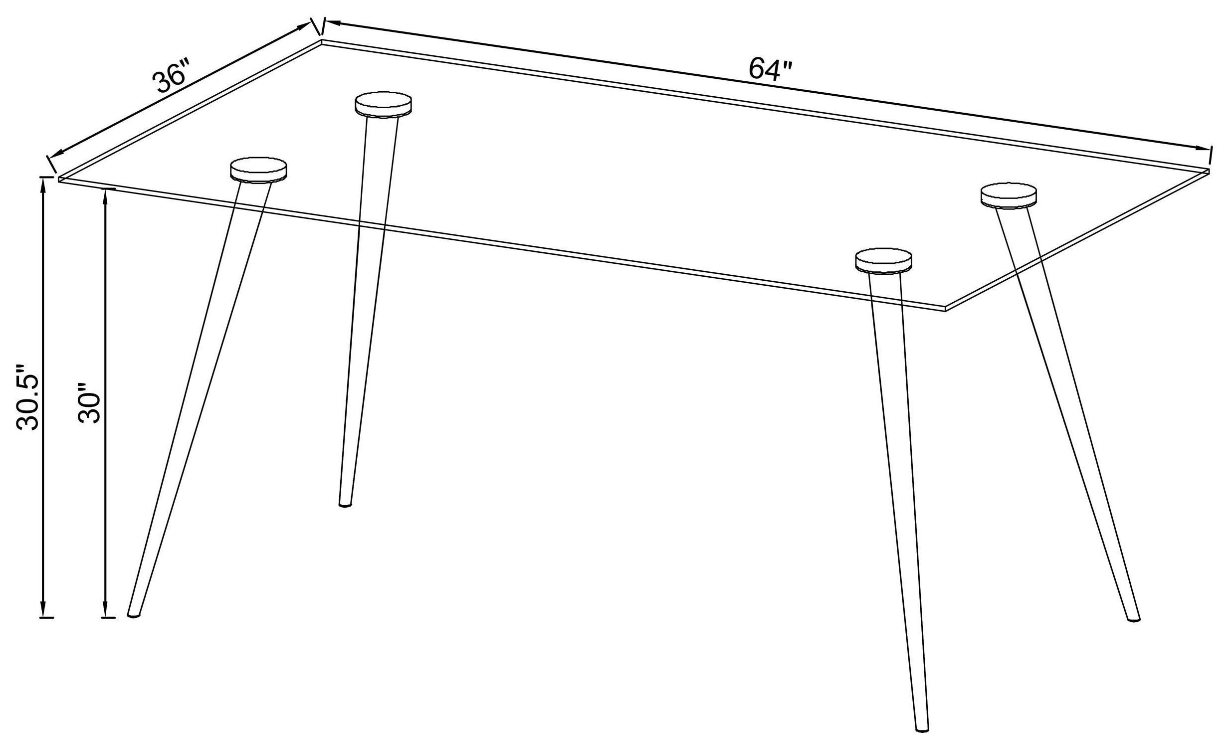 Gilman Gold Dining Table