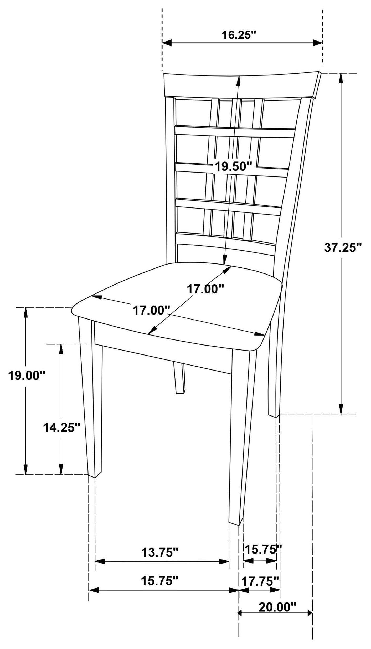 Kelso Tan Dining Chair Set Of 2