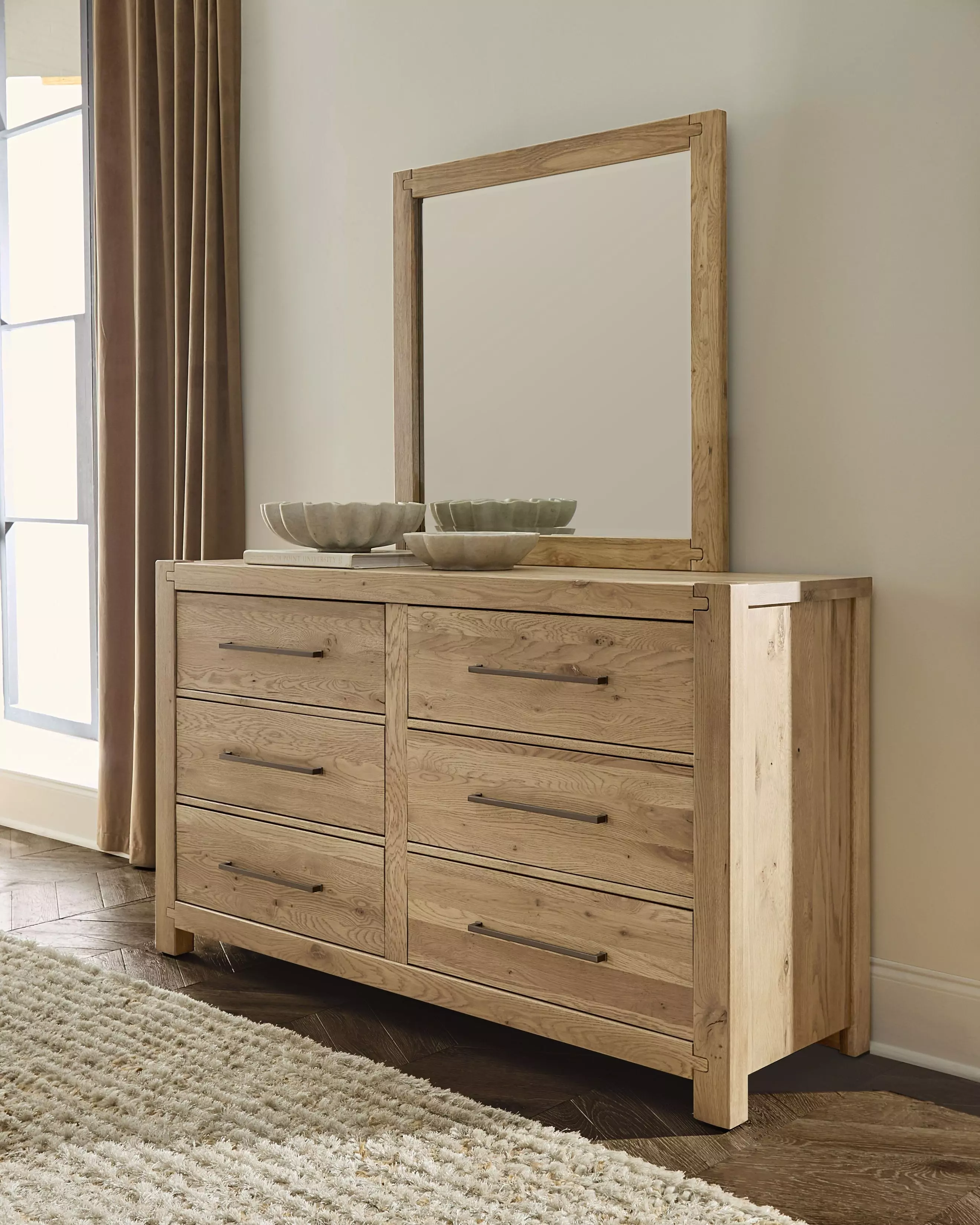 Joinery Natural Oak 6 Drawer Dresser From Vaughan Bassett