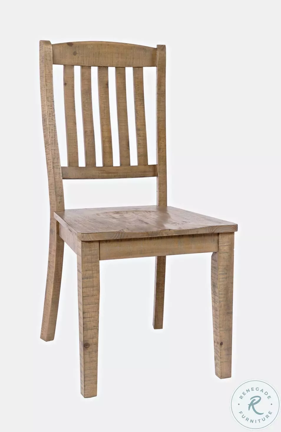 Carlyle Crossing Distressed Light Brown Slatback Dining Chair Set