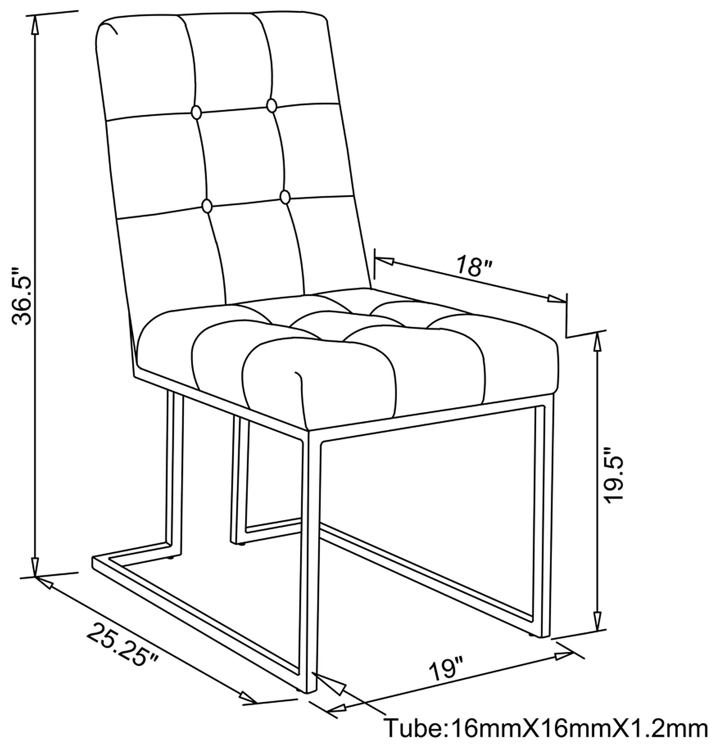 Starlight Ink Blue Velvet Dining Chair Set Of 2