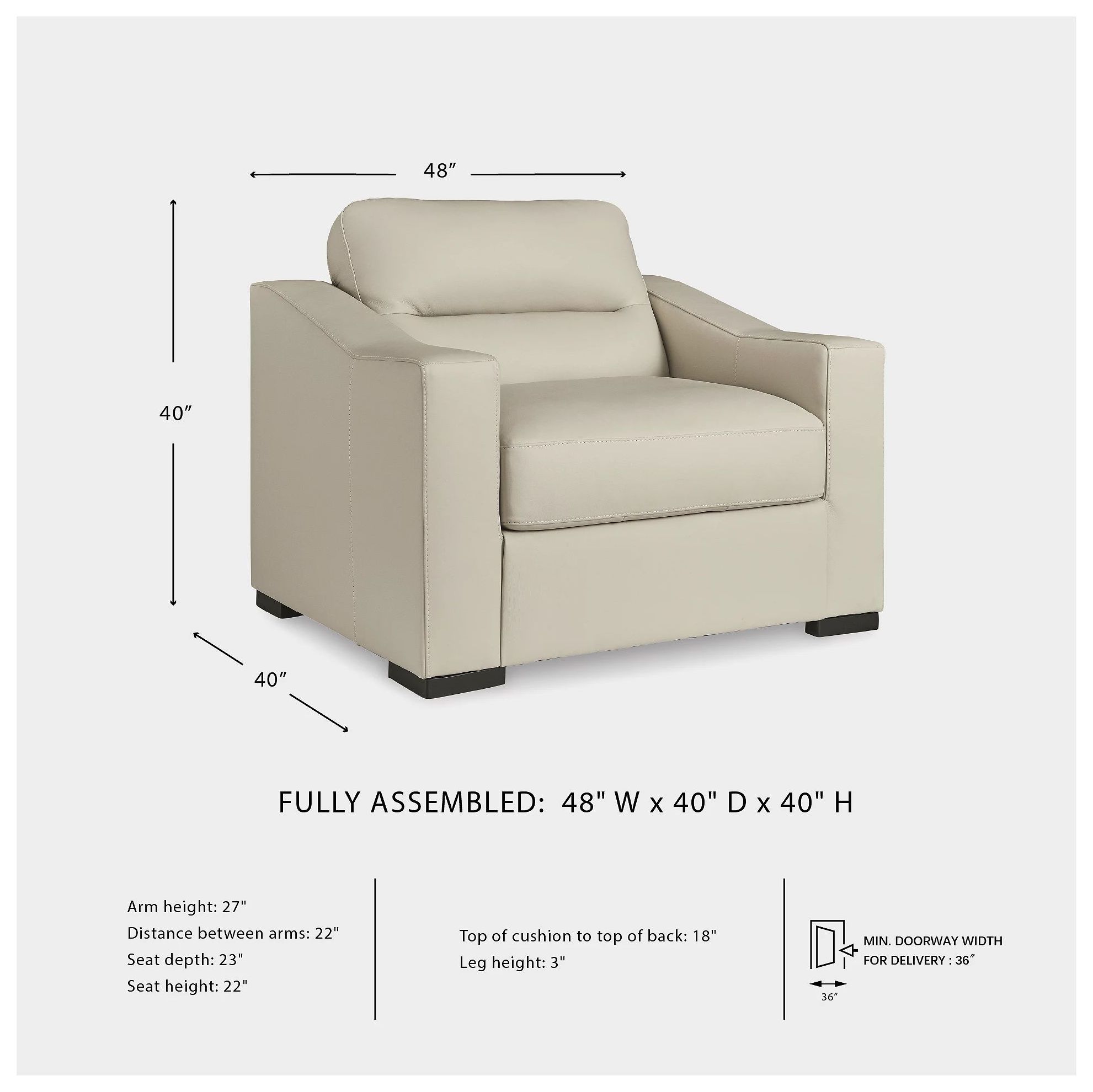 Treasure Trove Almond Chair And A Half