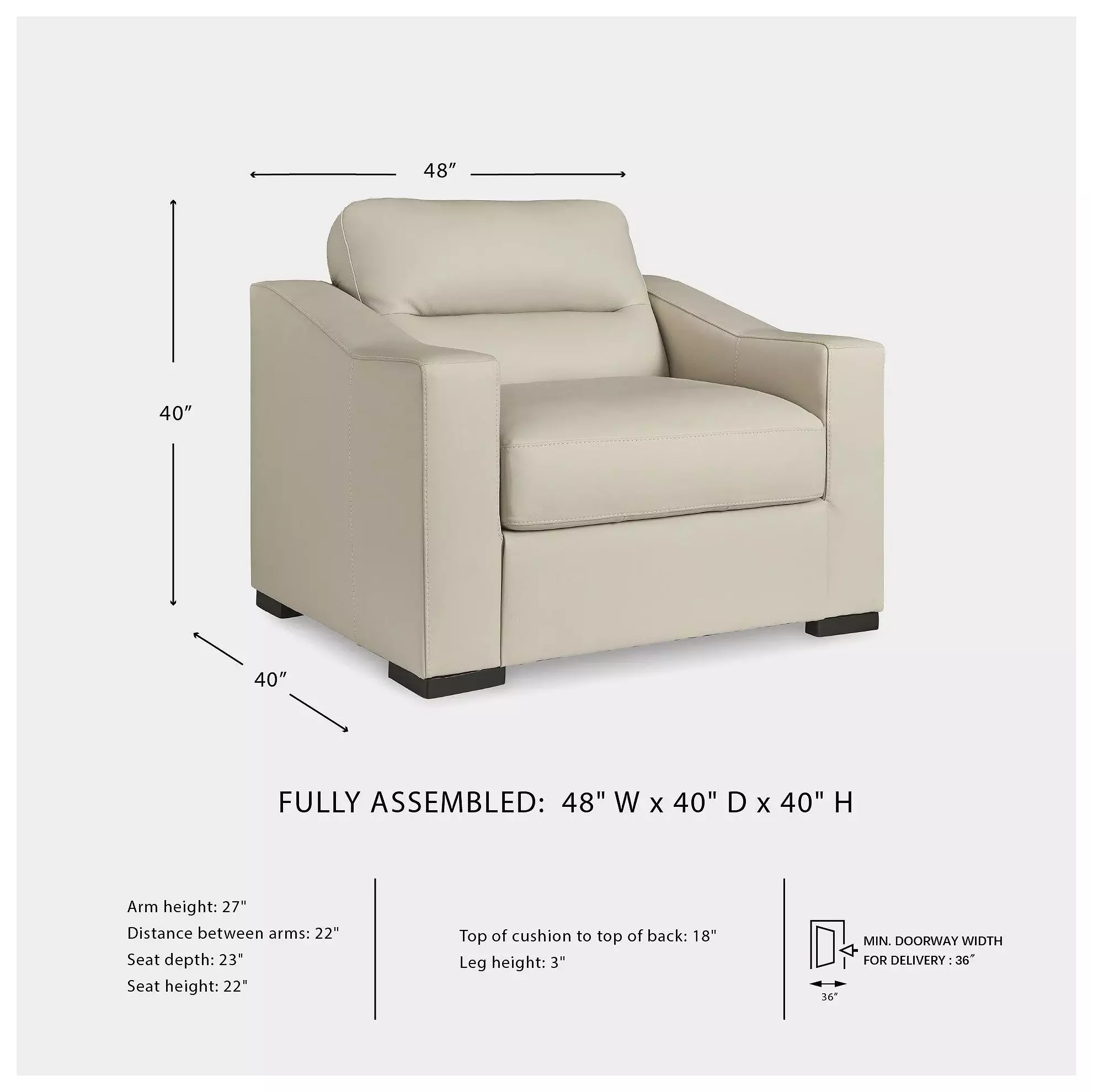 Treasure Trove Almond Chair And A Half