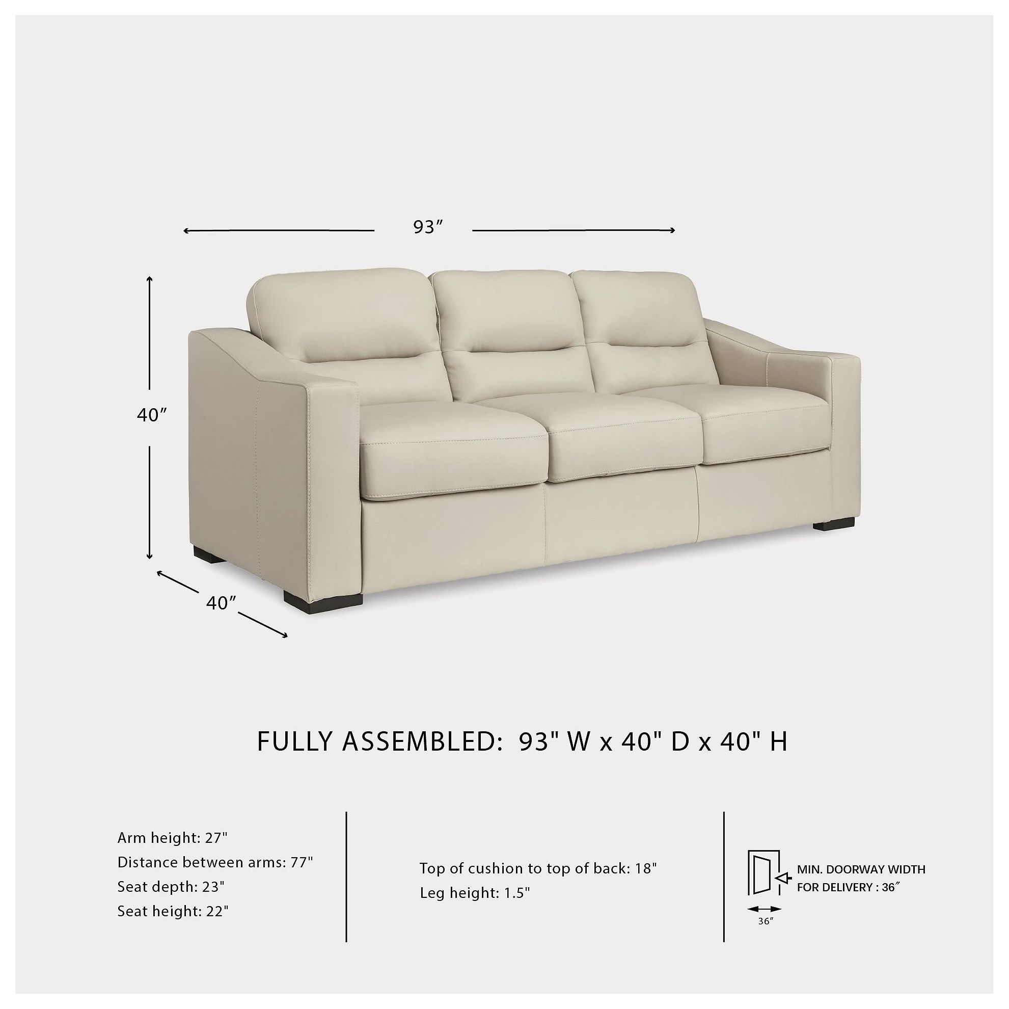 Treasure Trove Almond Sofa