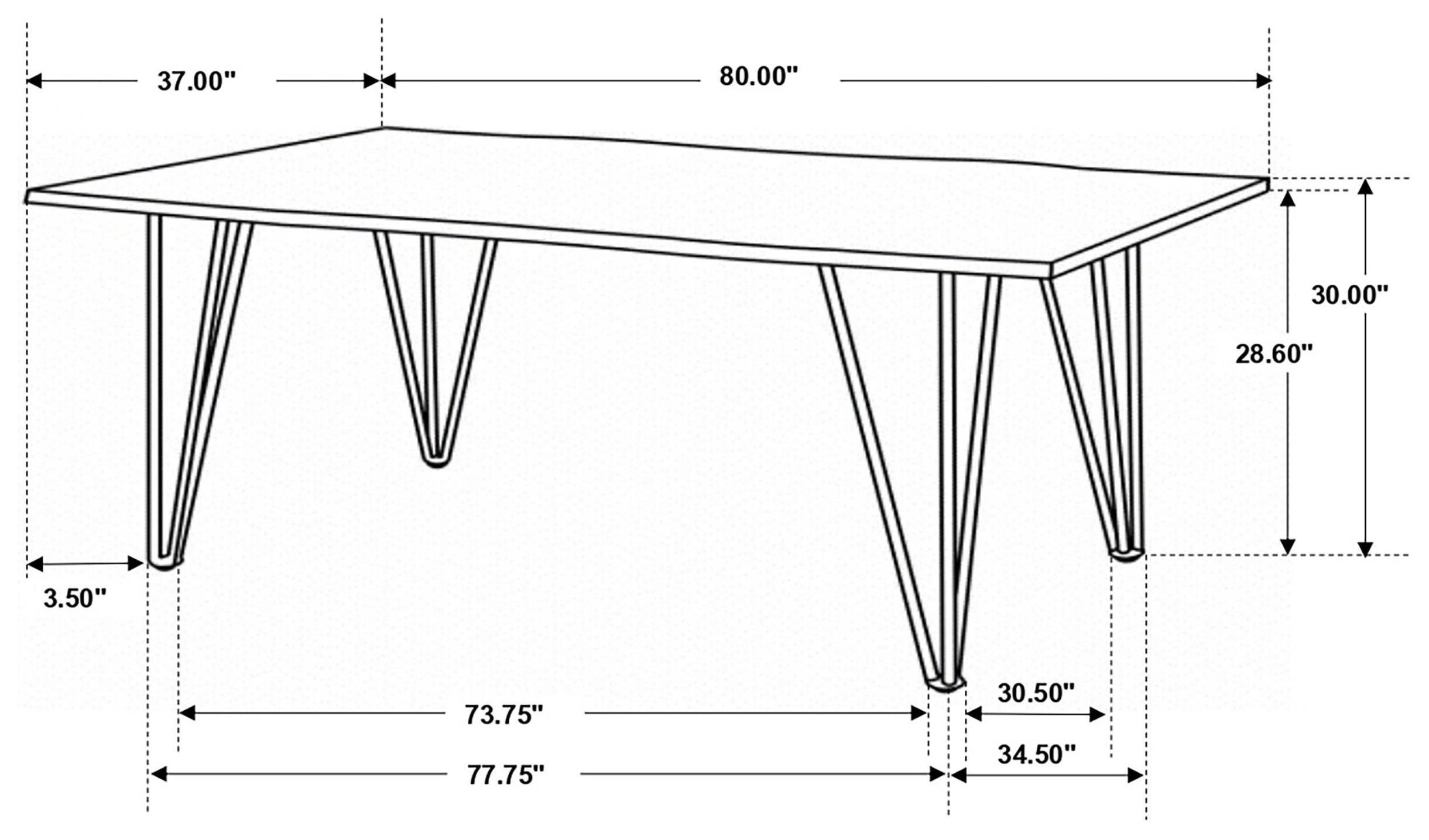 Neve Sheesham Grey And Gunmetal Live Edge Dining Table