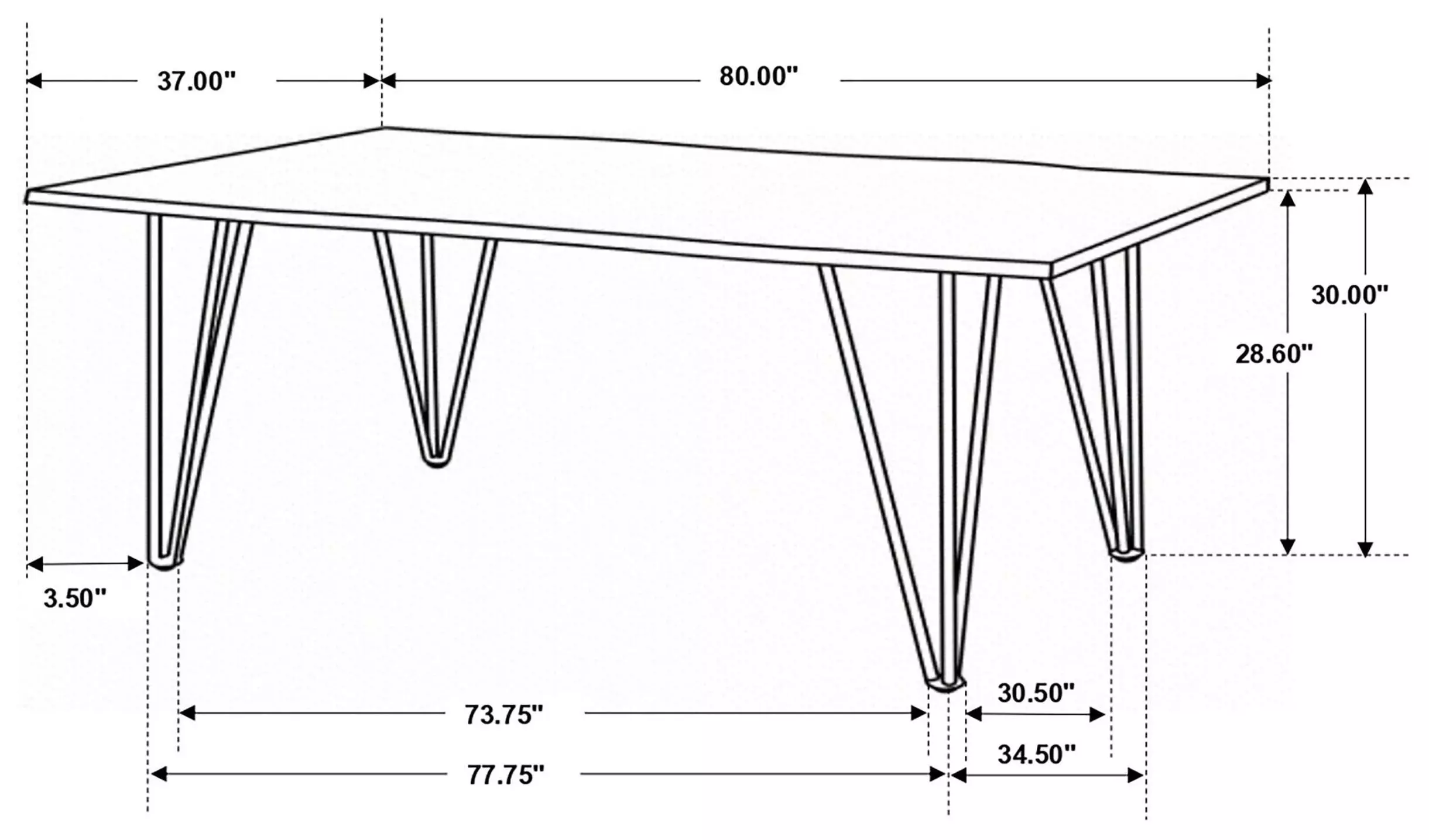 Neve Sheesham Grey And Gunmetal Live Edge Dining Table