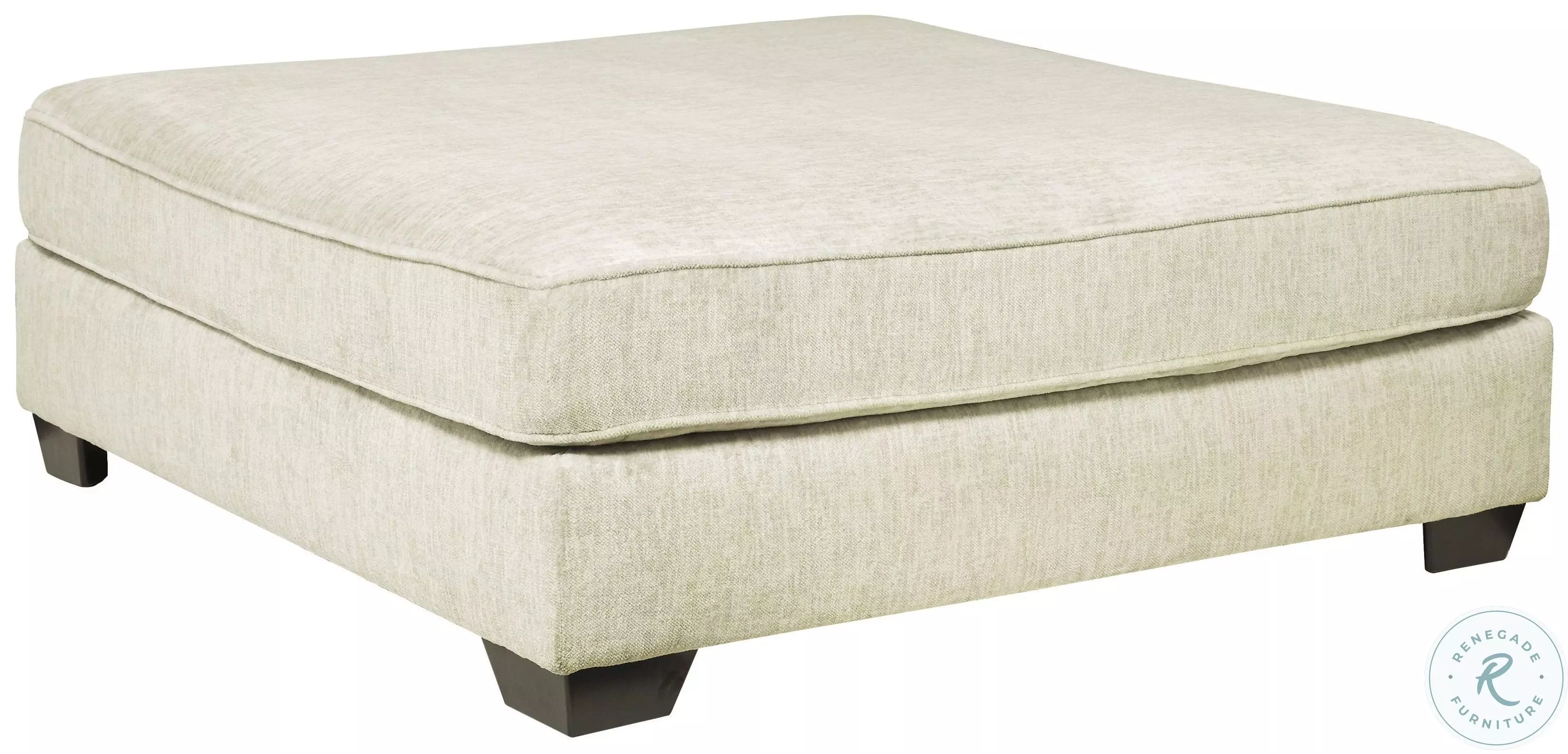 Rawcliffe Parchment Oversized Accent Ottoman from Ashley | Coleman