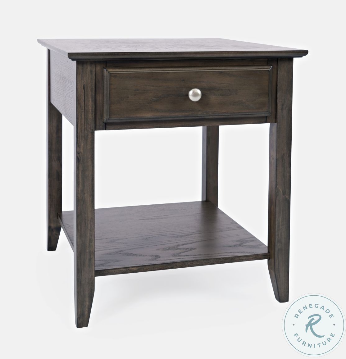 Modern Espresso Grey Brown Carlton End Table From Jofran | Coleman ...