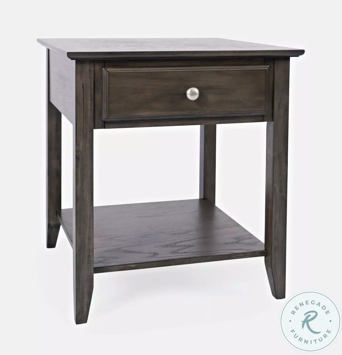 Modern Espresso Grey Brown Carlton End Table From Jofran | Coleman ...